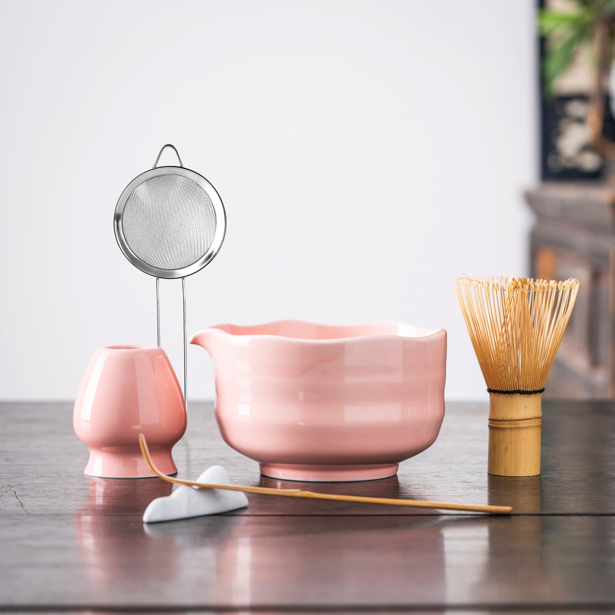 Elegant Blush Pink Matcha Kit