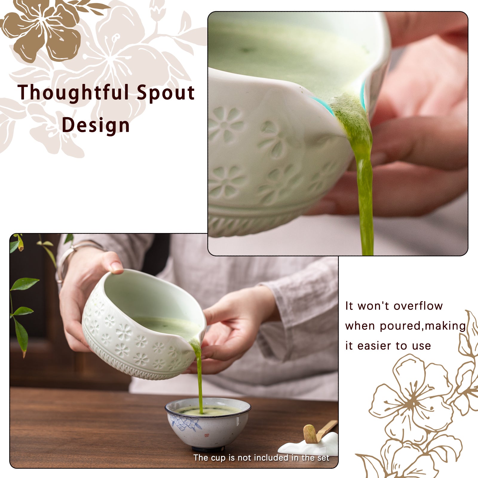 Mint Cherry Blossoms Matcha kit
