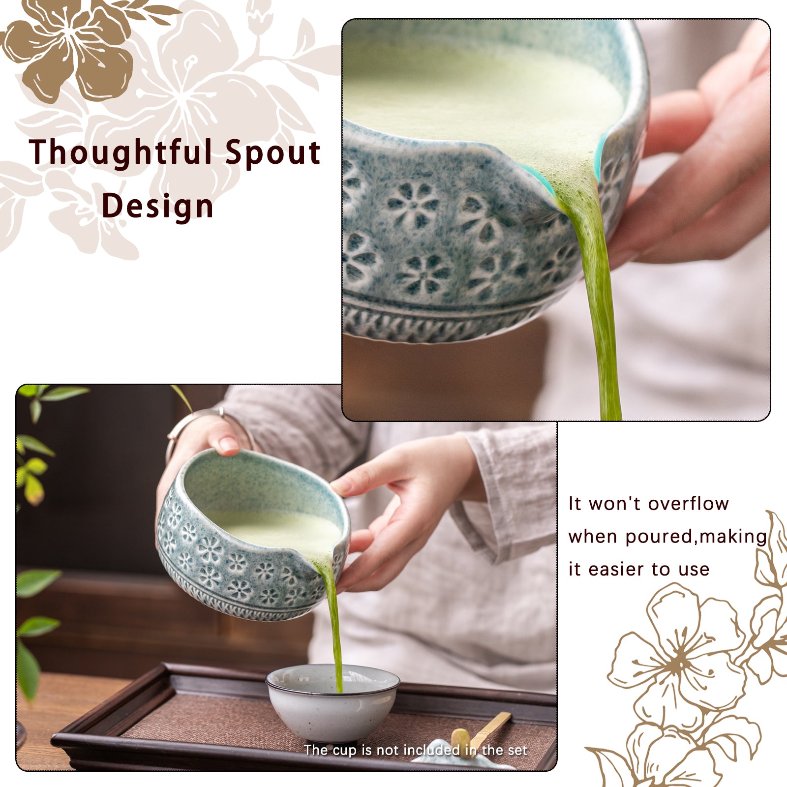 Blue Cherry Blossoms Matcha Set