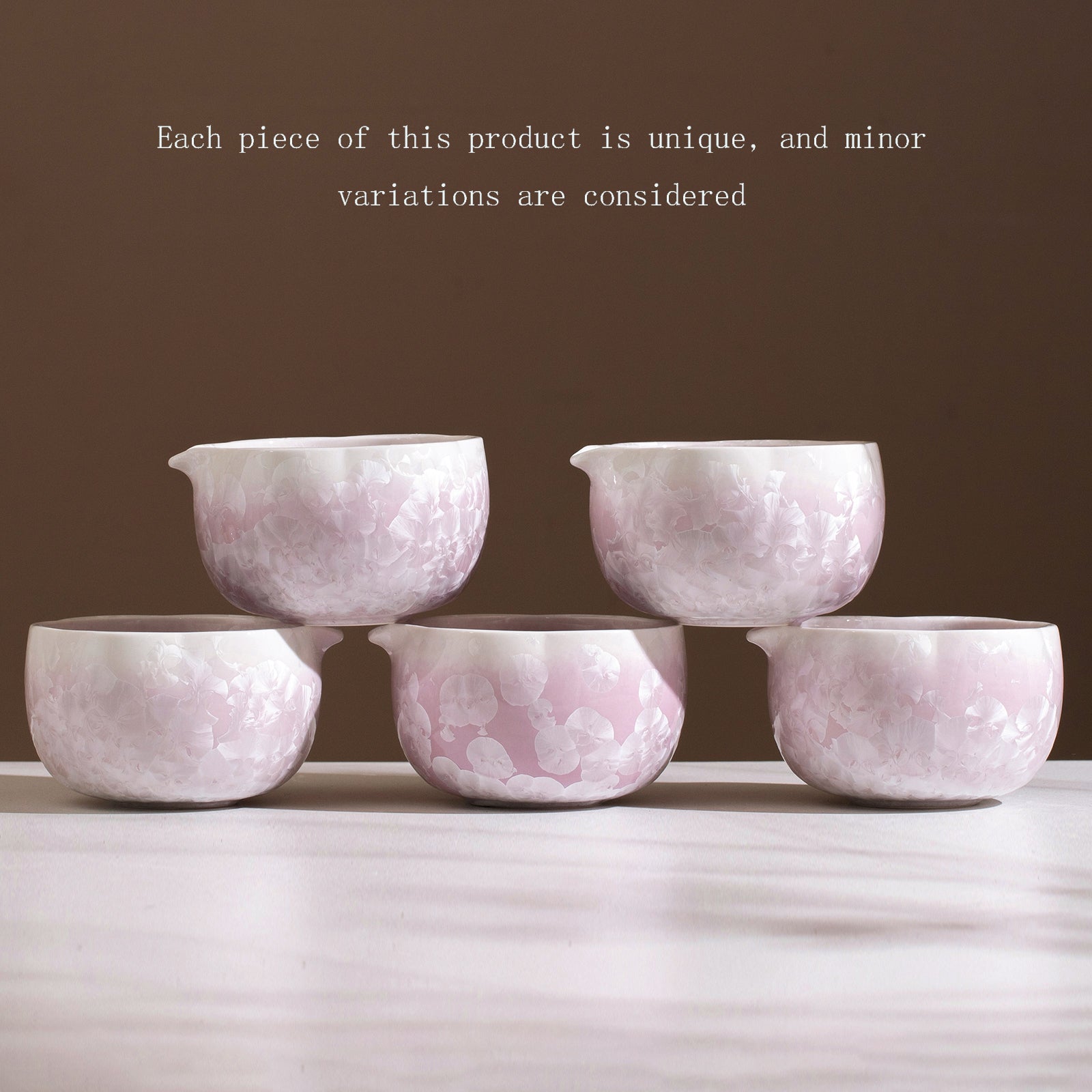 Matcha Bowl Set - Purple Crystalline Glaze： Matcha Whisk Set Included for Elegant Ceremony