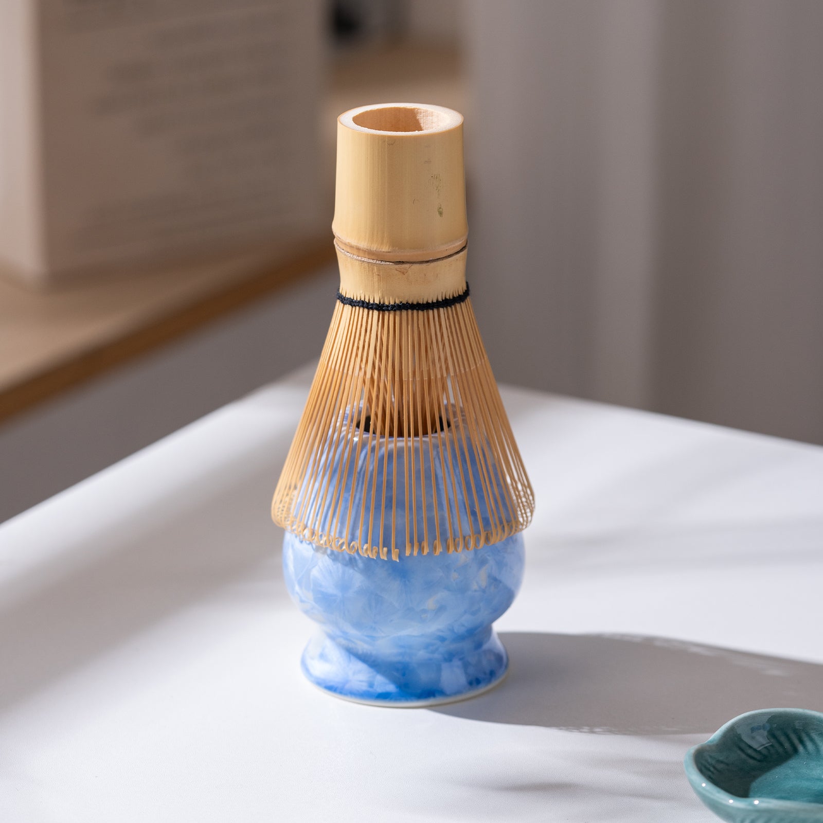 Blue Crystalline Glaze Matcha bowl Set