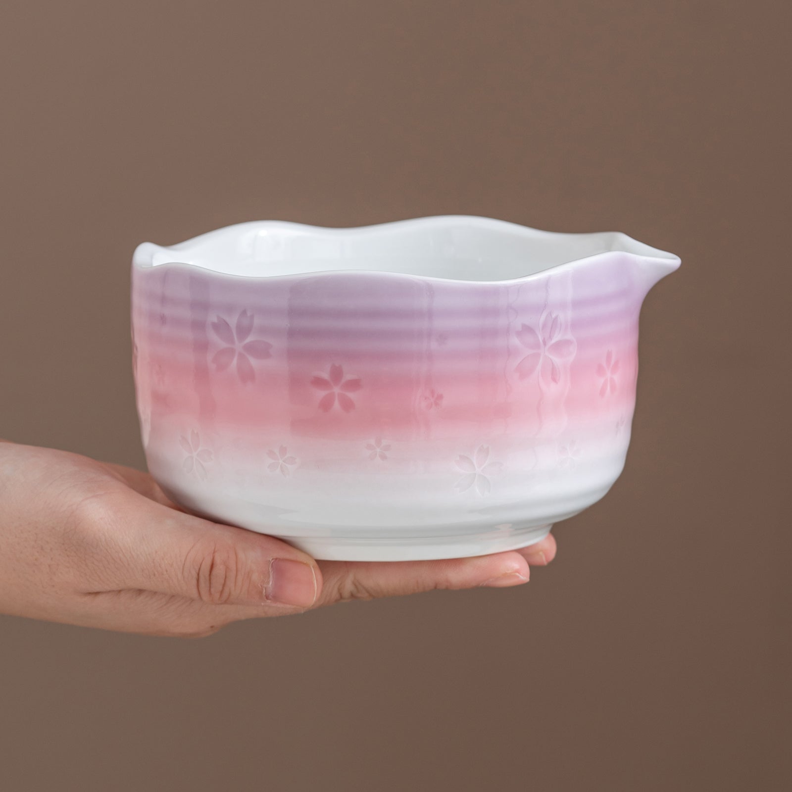 Purple Pink Cherry Blossom Matcha Tea Set