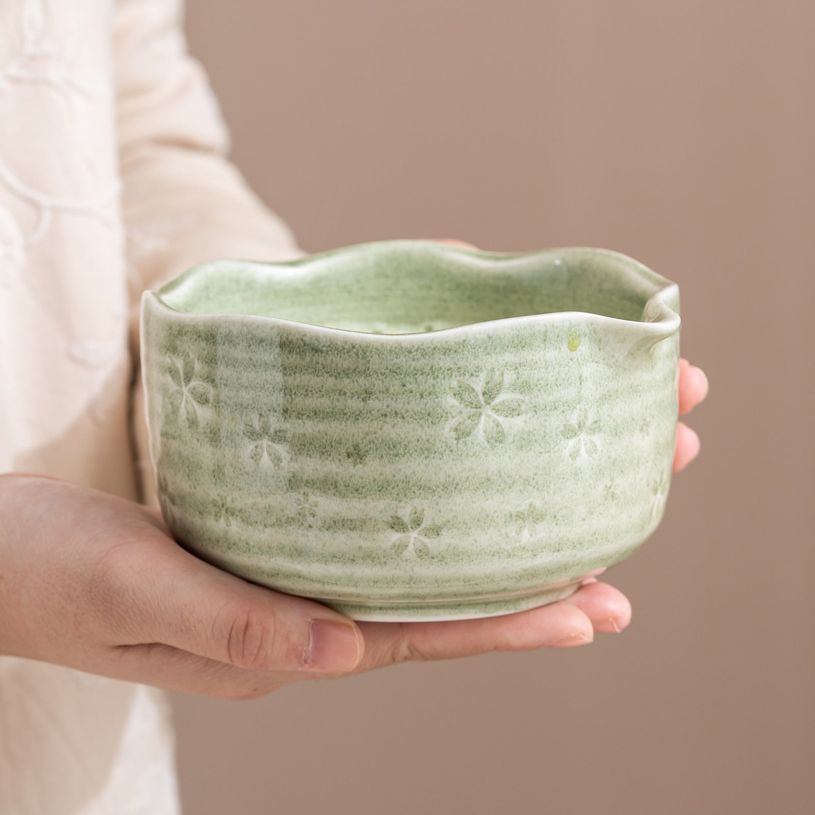 Matcha Set Green Ceramic Matcha Bowl Whisk Strainer Spoon