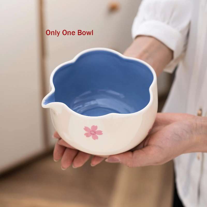 Original Cherry Blossom Ceramic Matcha Bowl Set