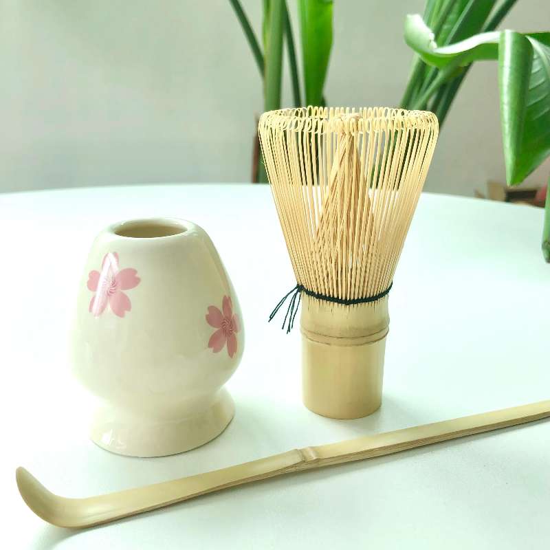 Original Cherry Blossom Ceramic Matcha Bowl Set