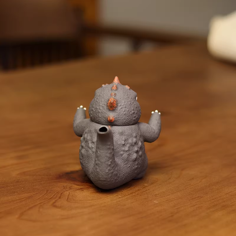 Godzilla Zisha Teapot - Handmade Purple Clay Tea Pot | Creative Tea Set for Kung Fu Tea