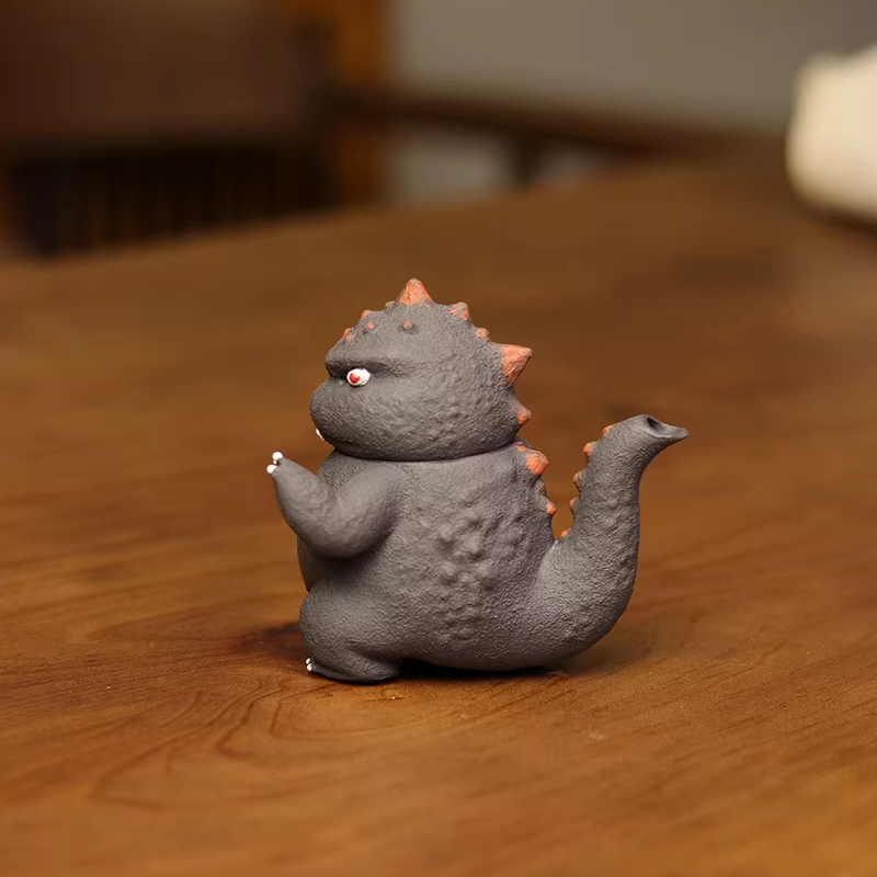 Godzilla Zisha Teapot - Handmade Purple Clay Tea Pot | Creative Tea Set for Kung Fu Tea