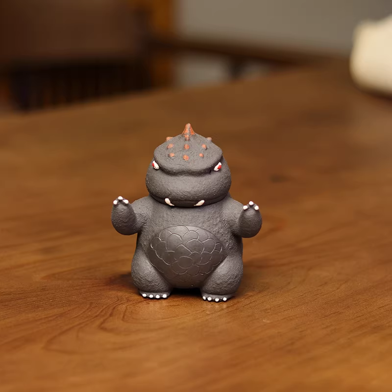Godzilla Zisha Teapot - Handmade Purple Clay Tea Pot | Creative Tea Set for Kung Fu Tea