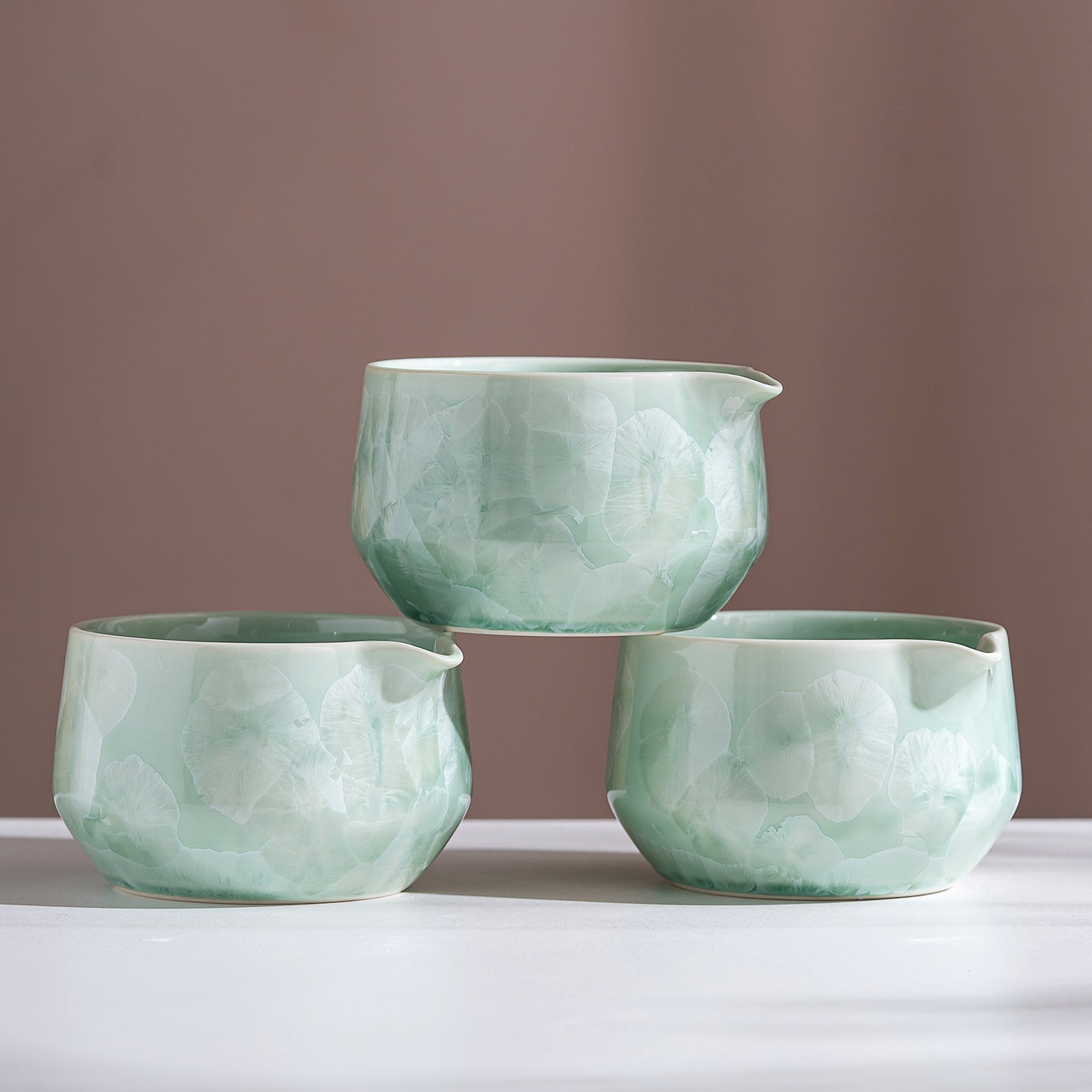 Green Crystalline Glaze Matcha  Set