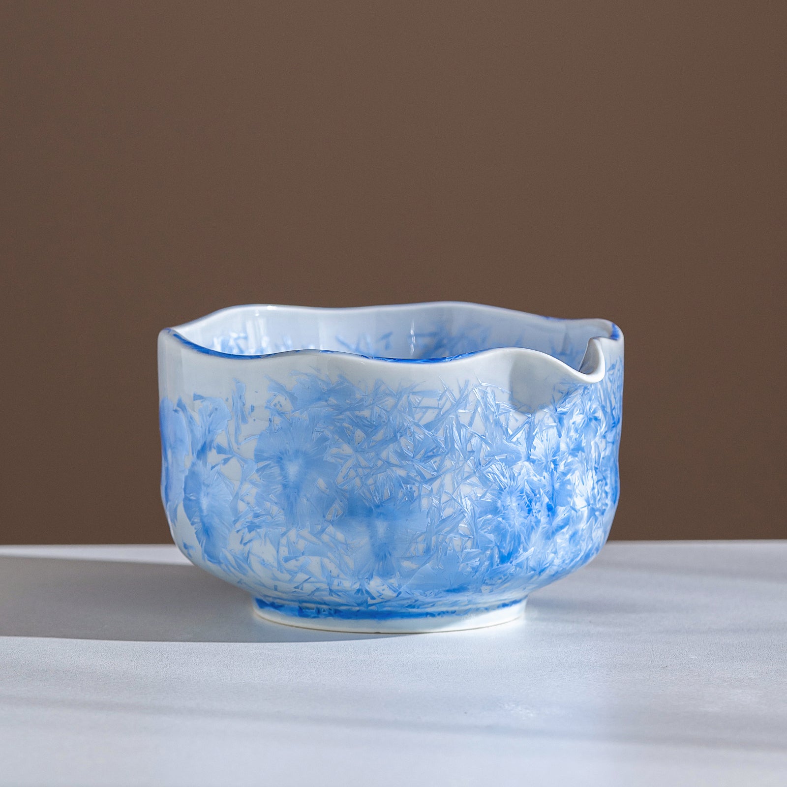 Blue Crystalline Glaze Matcha bowl Set