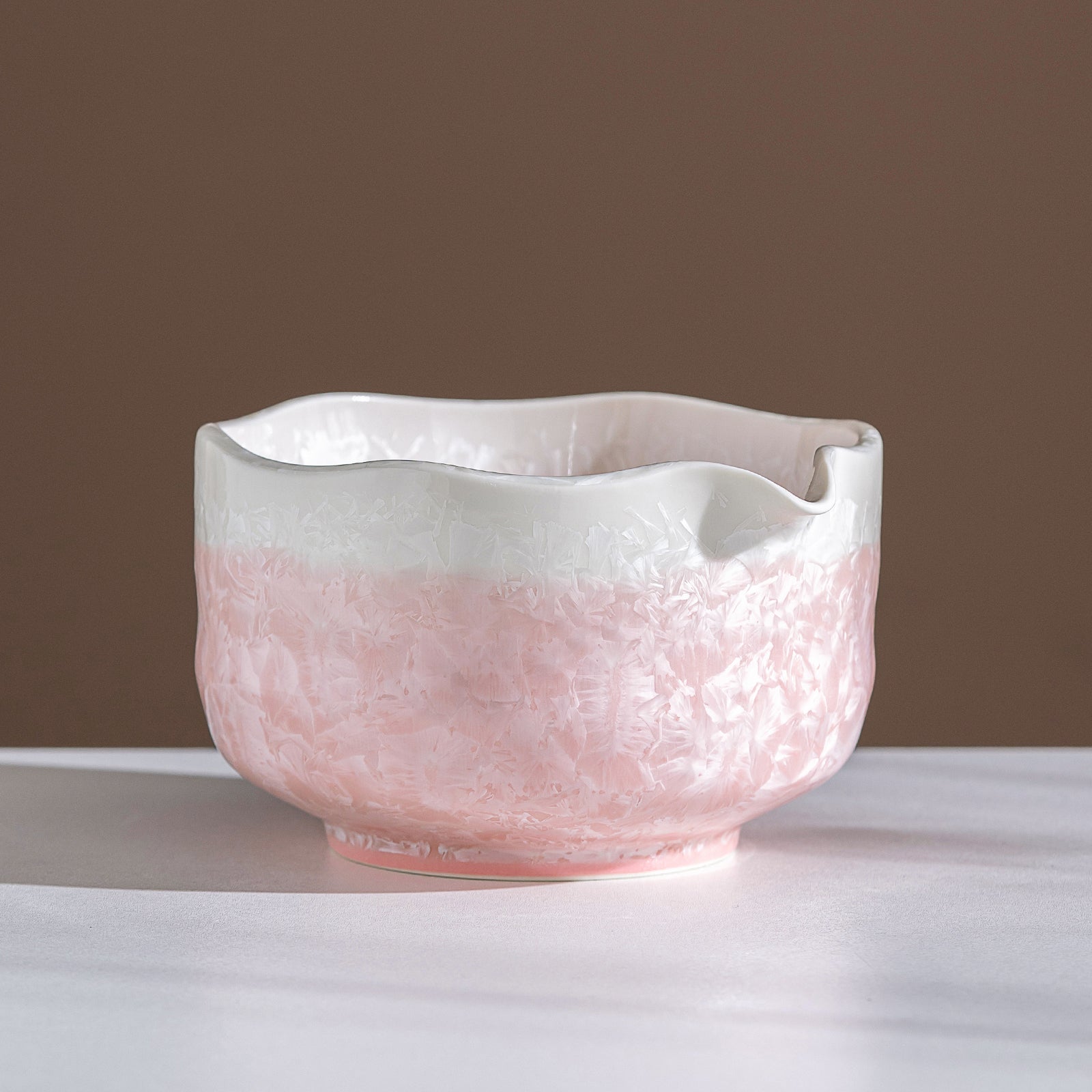 Pink Crystalline Glaze Matcha bowl Set