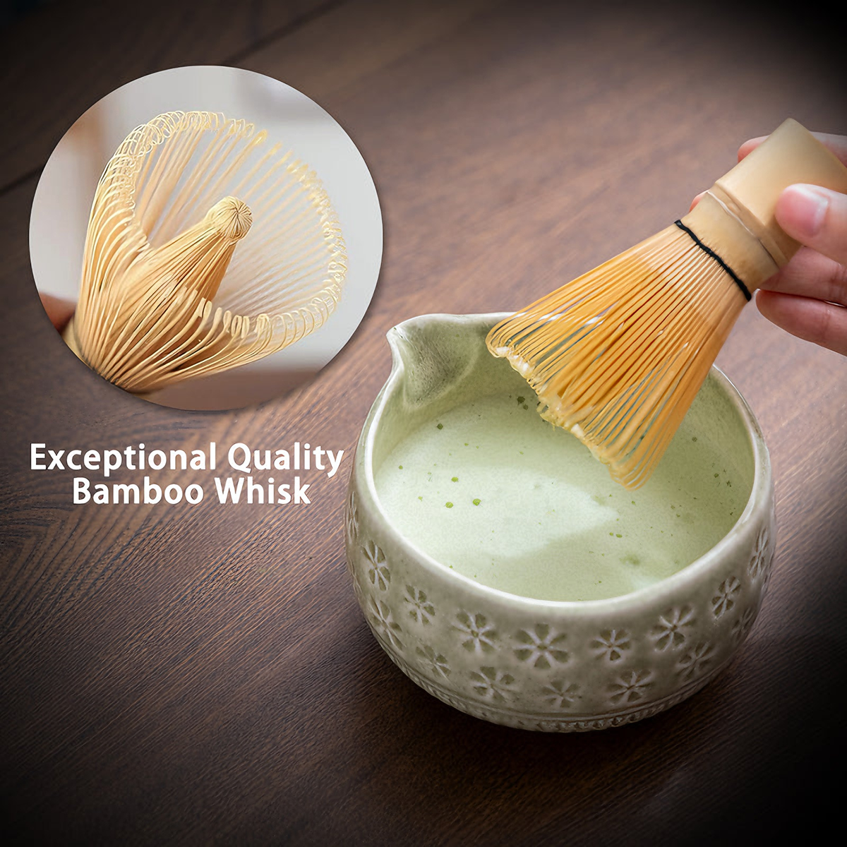100 Prongs Bamboo Whisk