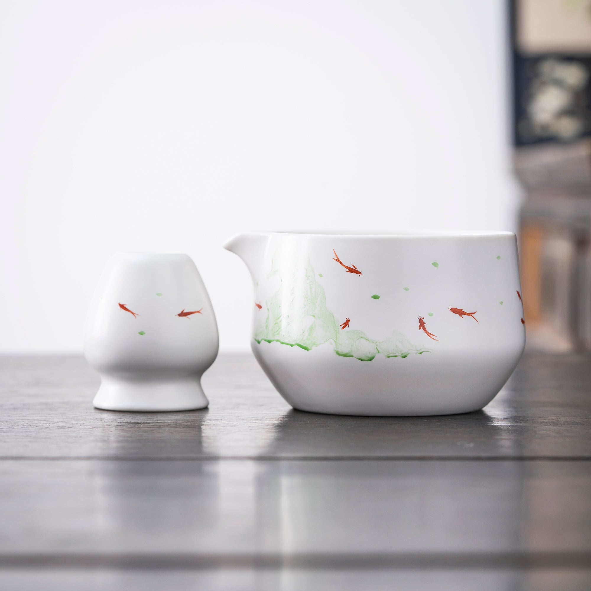 Goldfish - Themed Hand - painted Matcha Kit