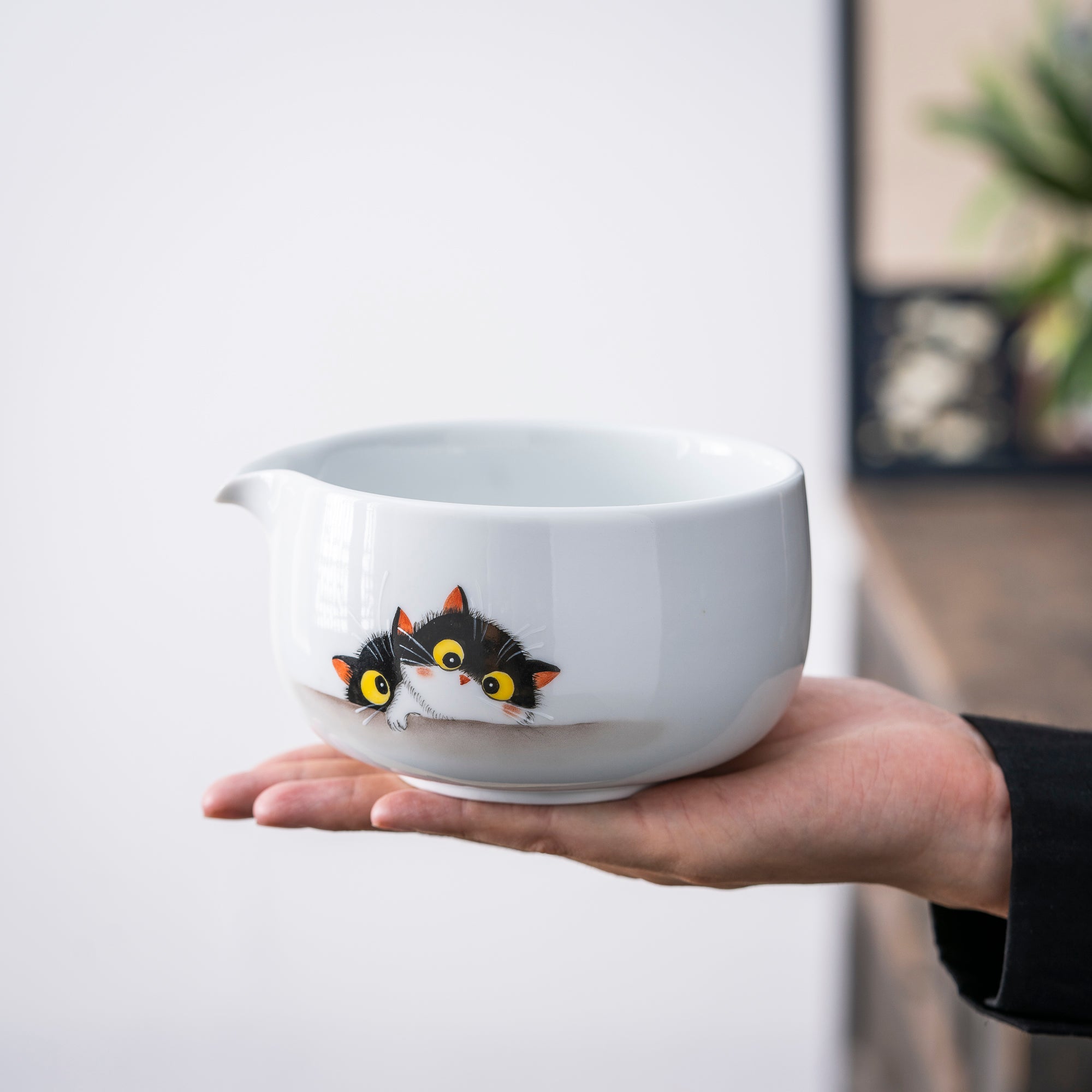 Hand - painted Double Cat Matcha Kit