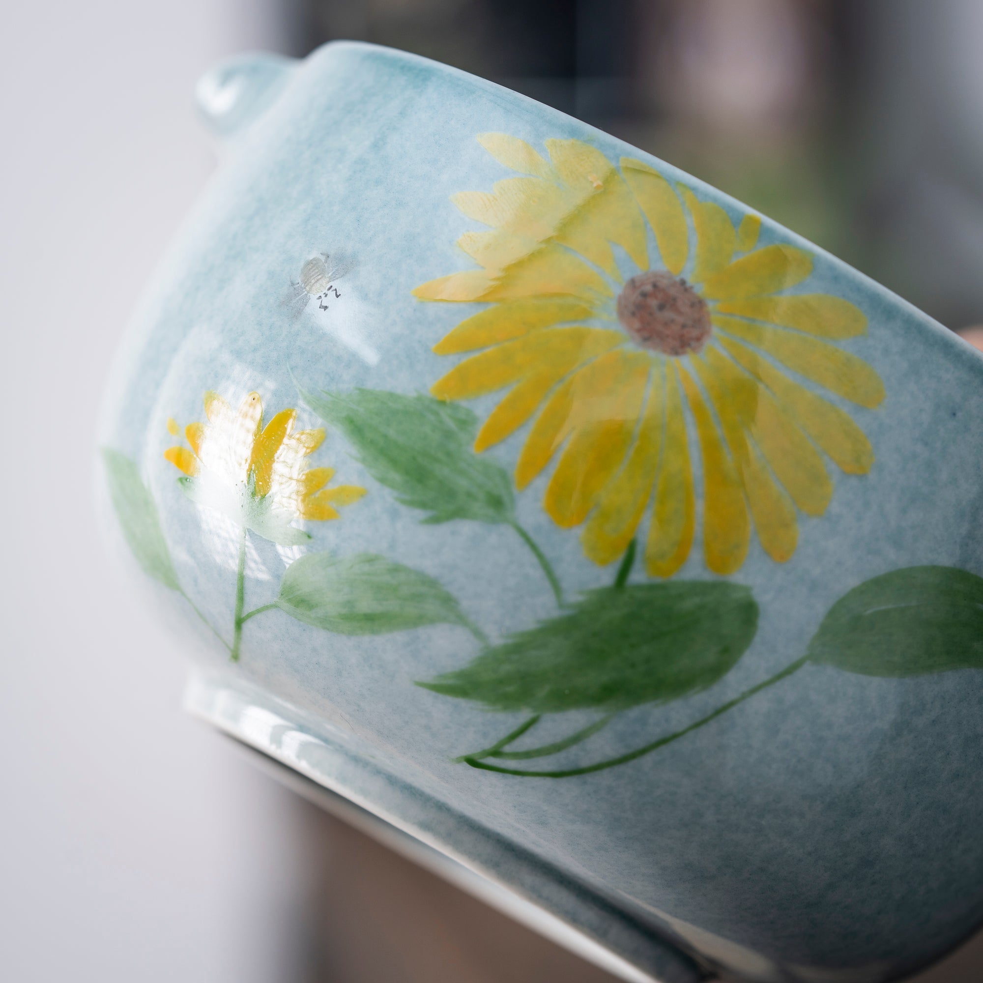 Hand - painted Daisy & Bee Matcha Whisk Set