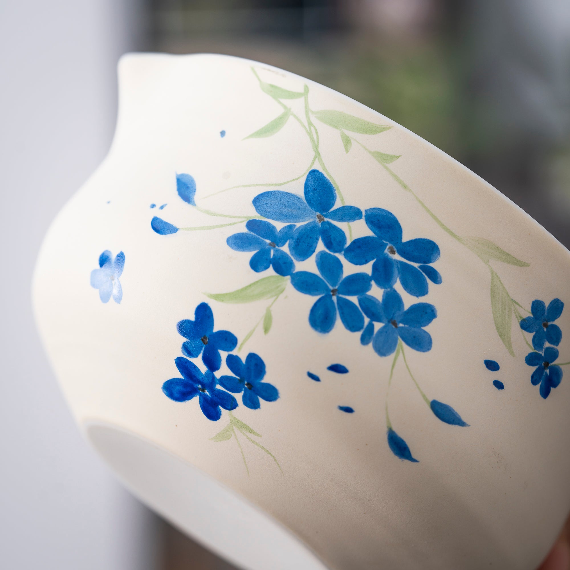 Hand - painted Blue Blossom Matcha Set