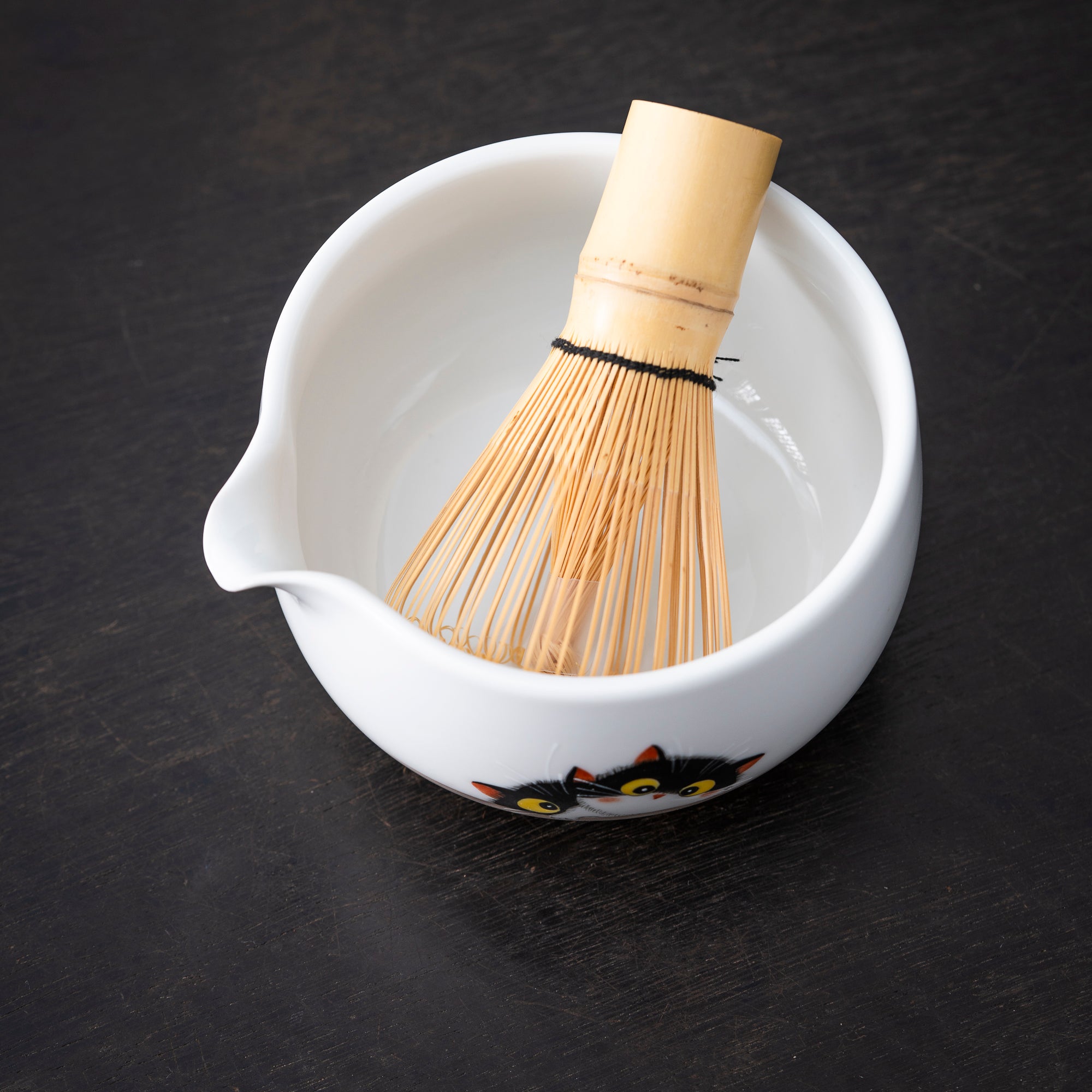 Hand - painted Double Cat Matcha Kit