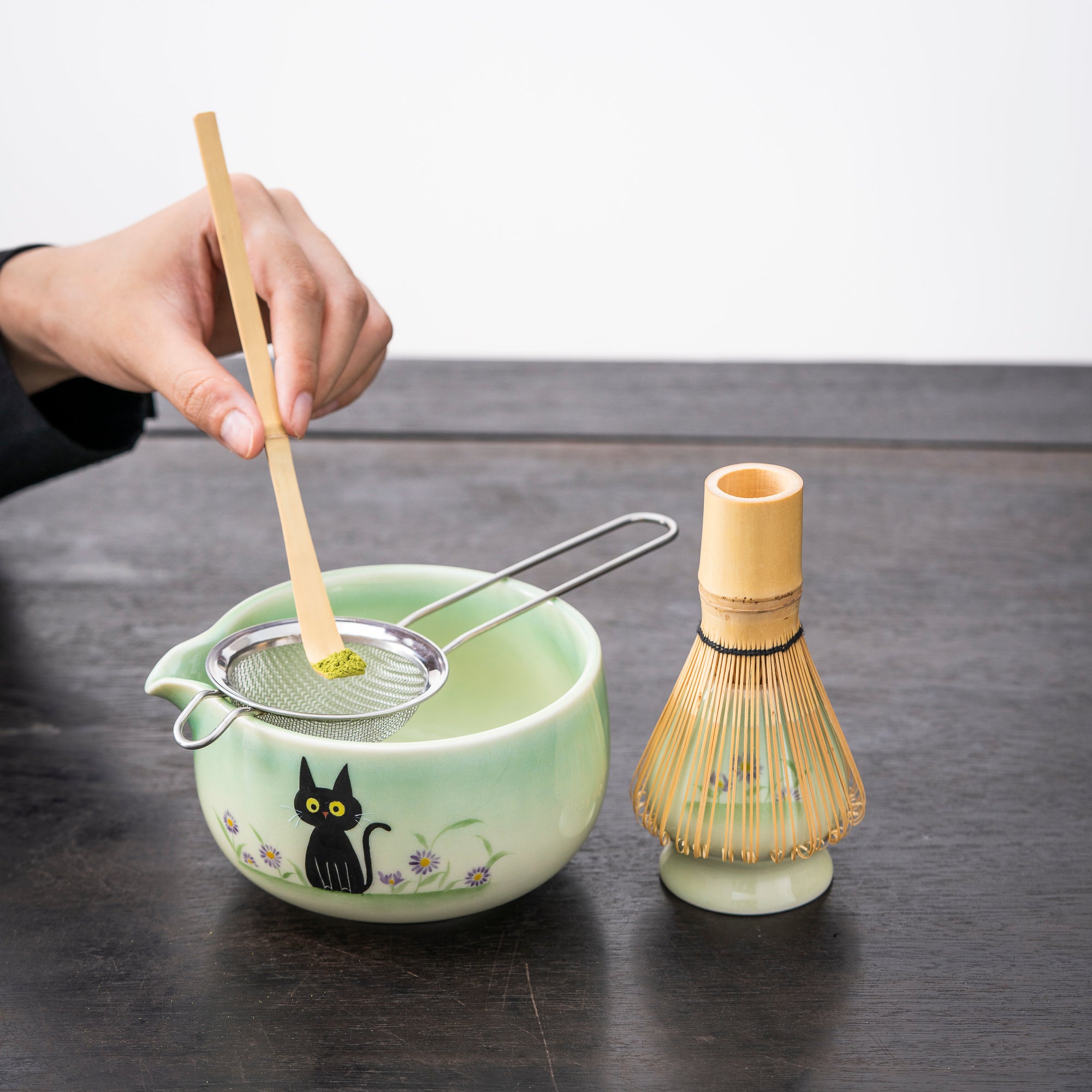 Cat - Themed Hand - painted Matcha Kit