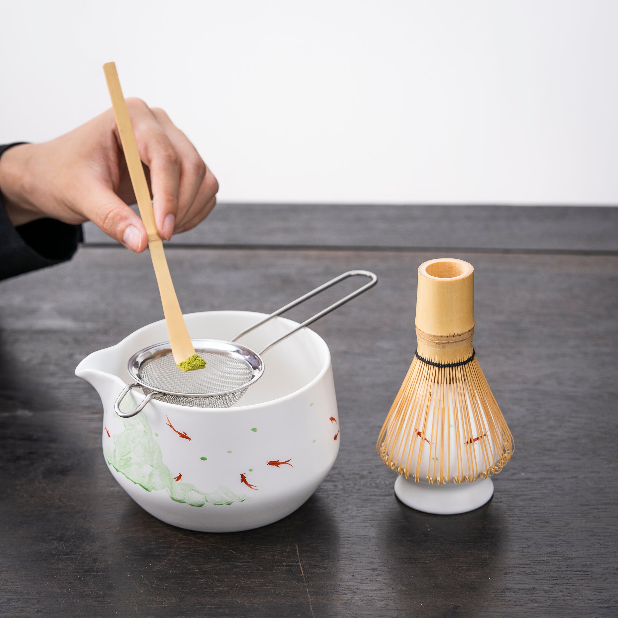 Goldfish - Themed Hand - painted Matcha Kit