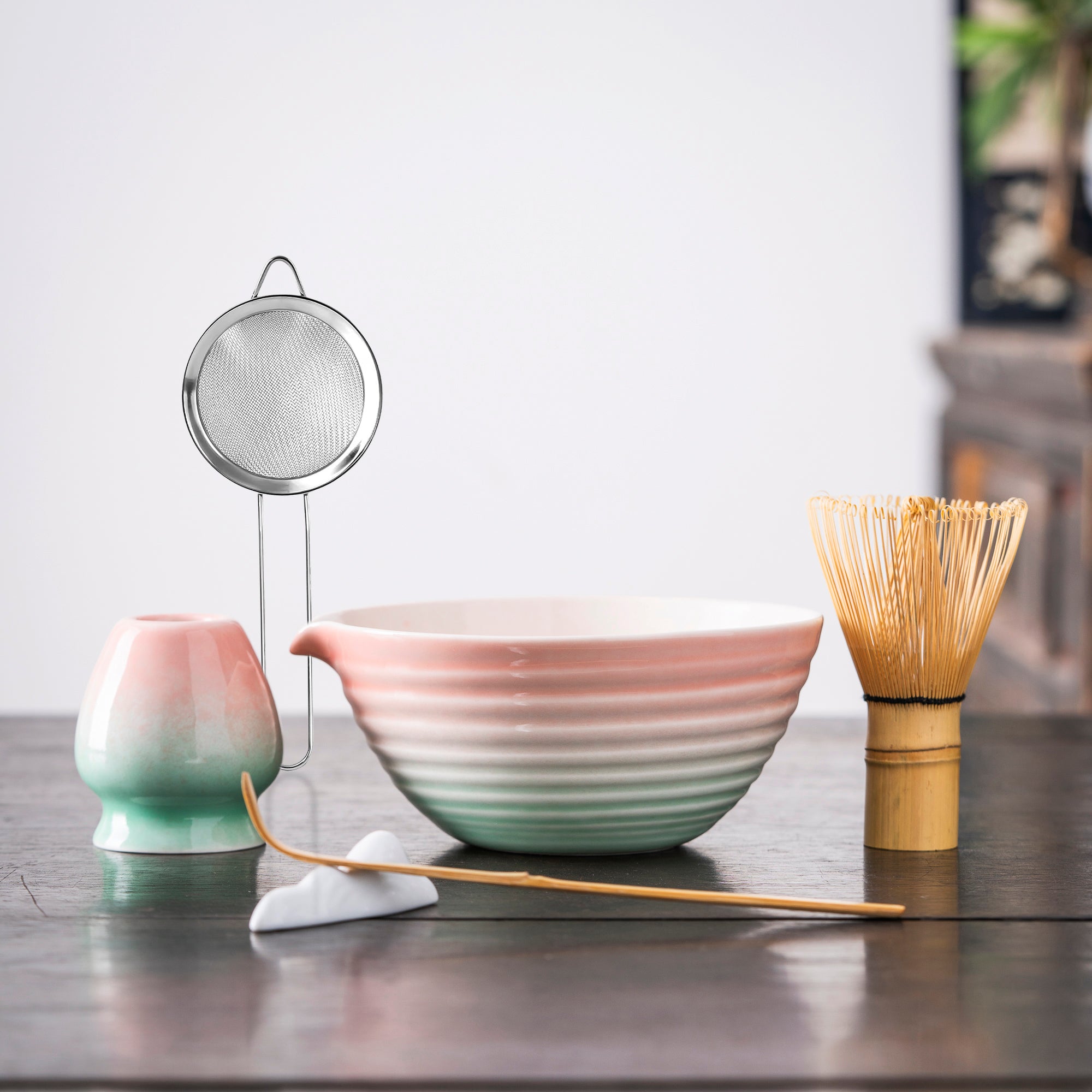 Pastel Gradient Matcha Set