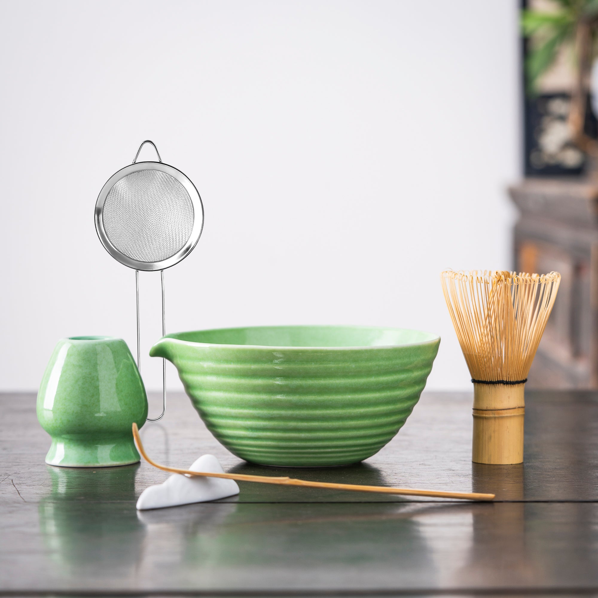 Ribbed Green Matcha Kit