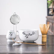 Hand - painted Panda White Matcha Kit