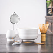 Pure White Ceramic Matcha Whisk Set