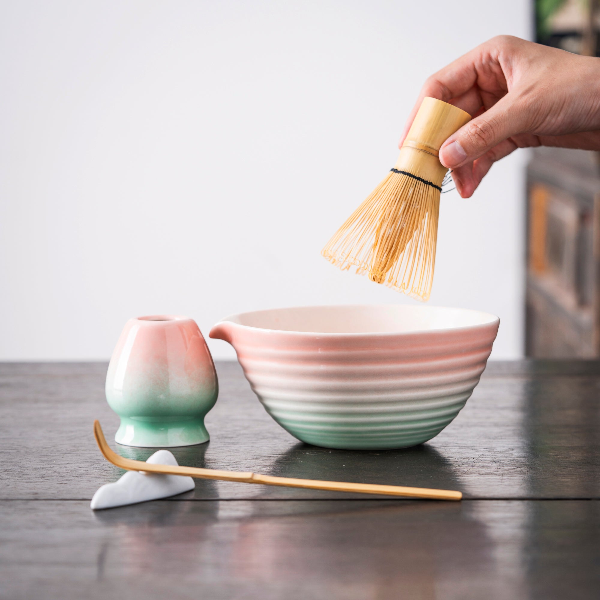 Pastel Gradient Matcha Set