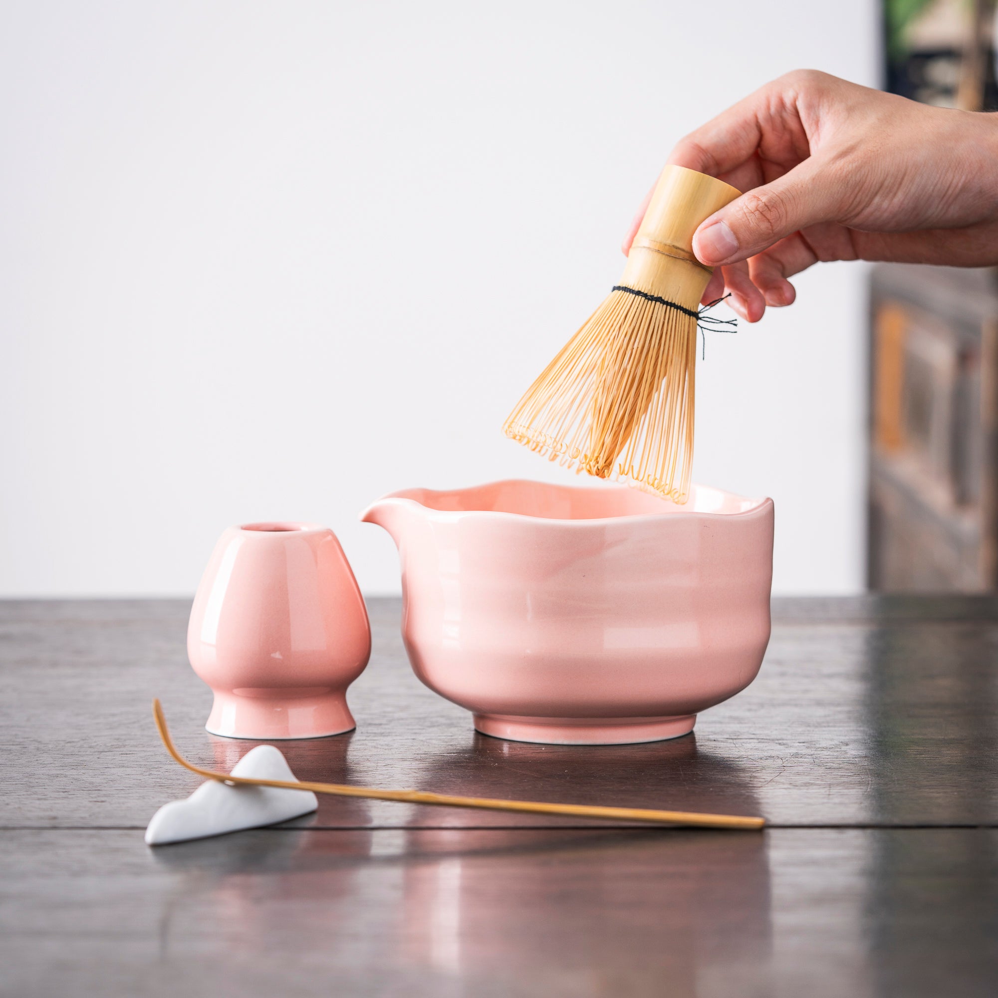 Elegant Blush Pink Matcha Kit