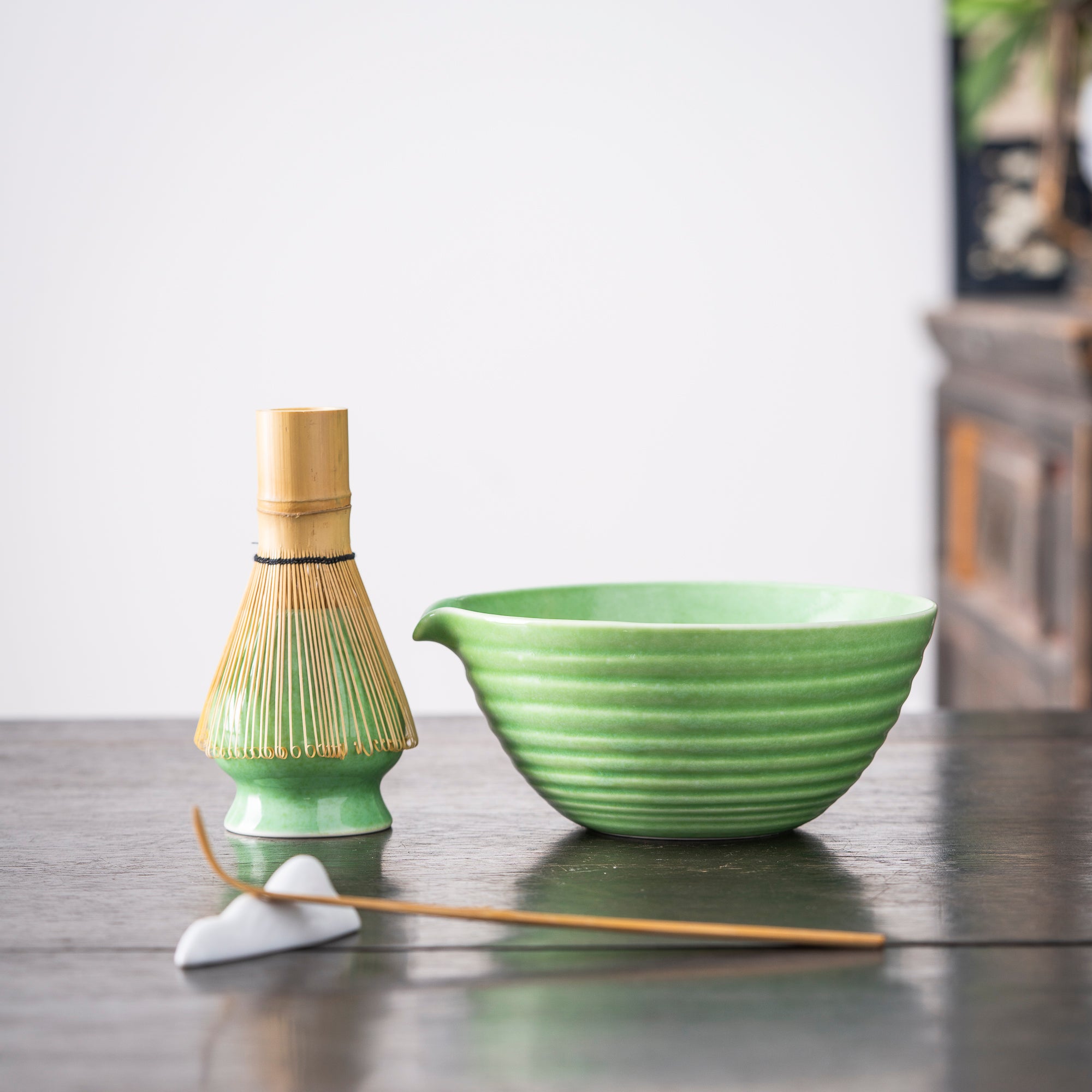 Ribbed Green Matcha Kit