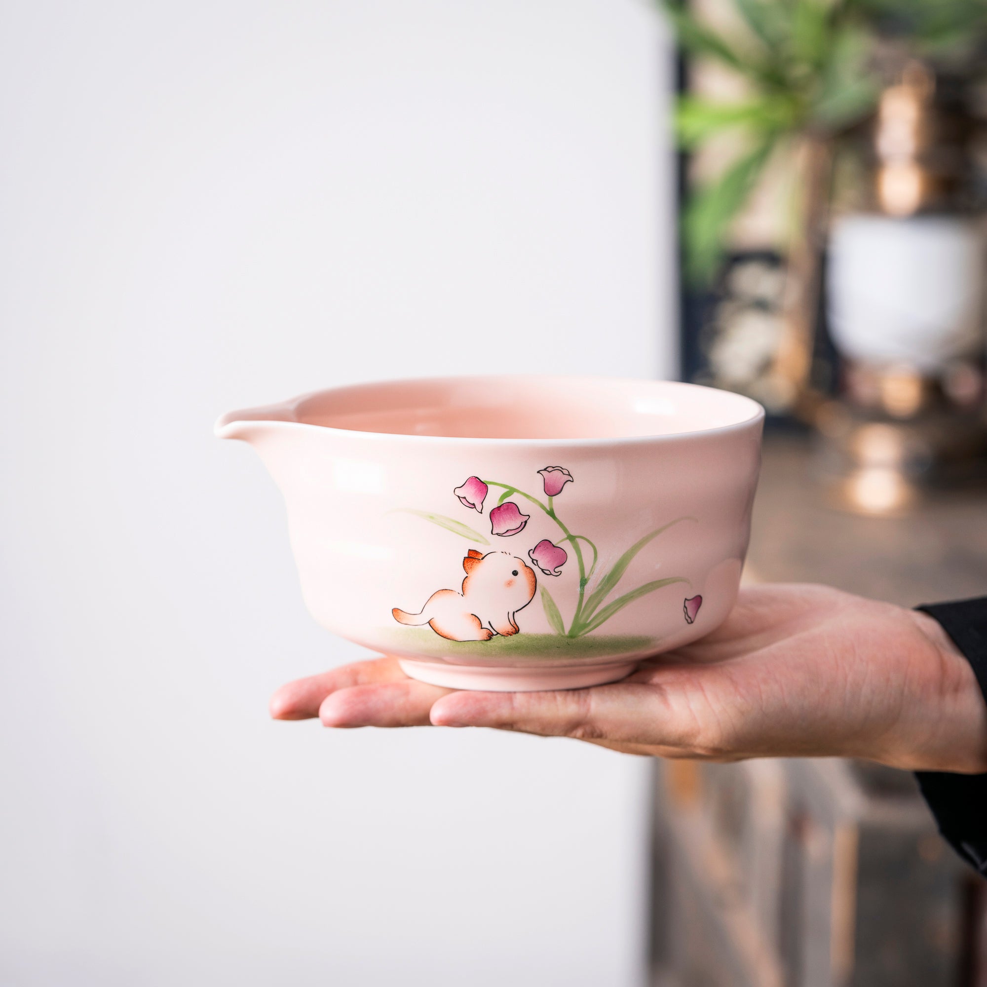 Cute Cat - Themed Pink Matcha Set
