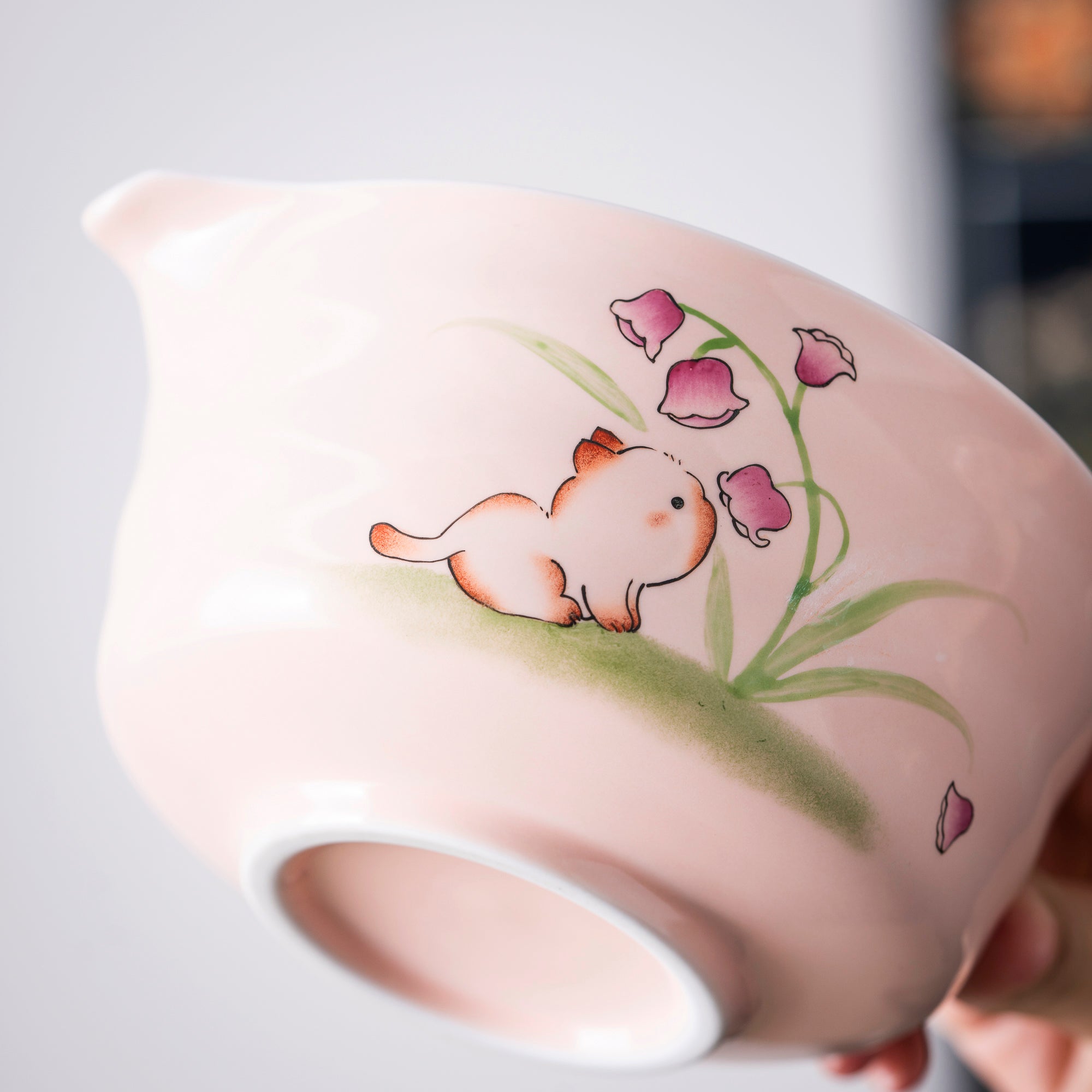 Cute Cat - Themed Pink Matcha Set