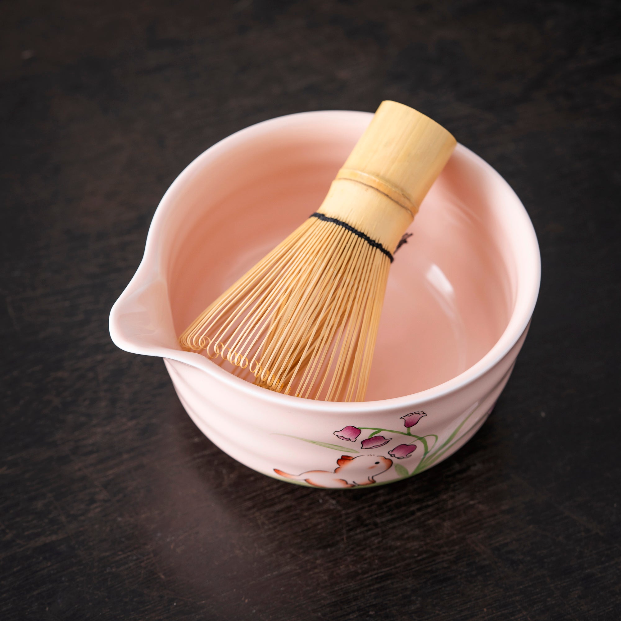 Cute Cat - Themed Pink Matcha Set