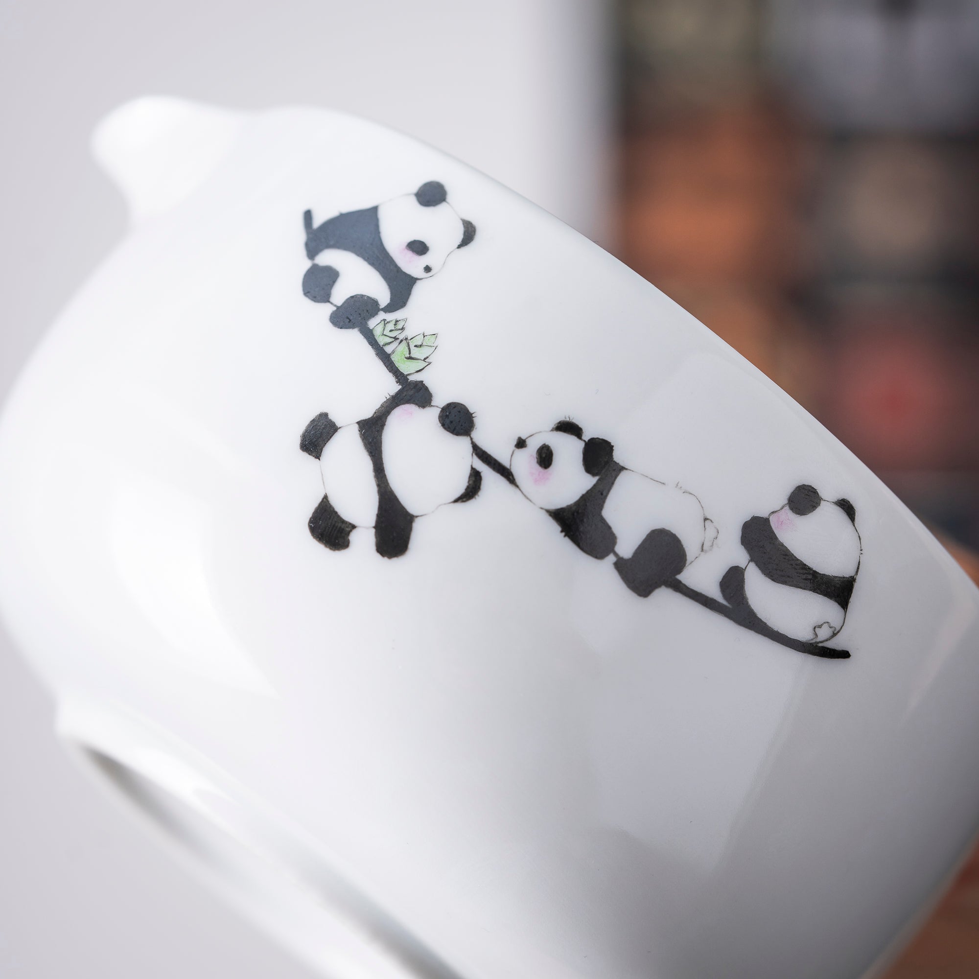 Hand - painted Panda White Matcha Kit