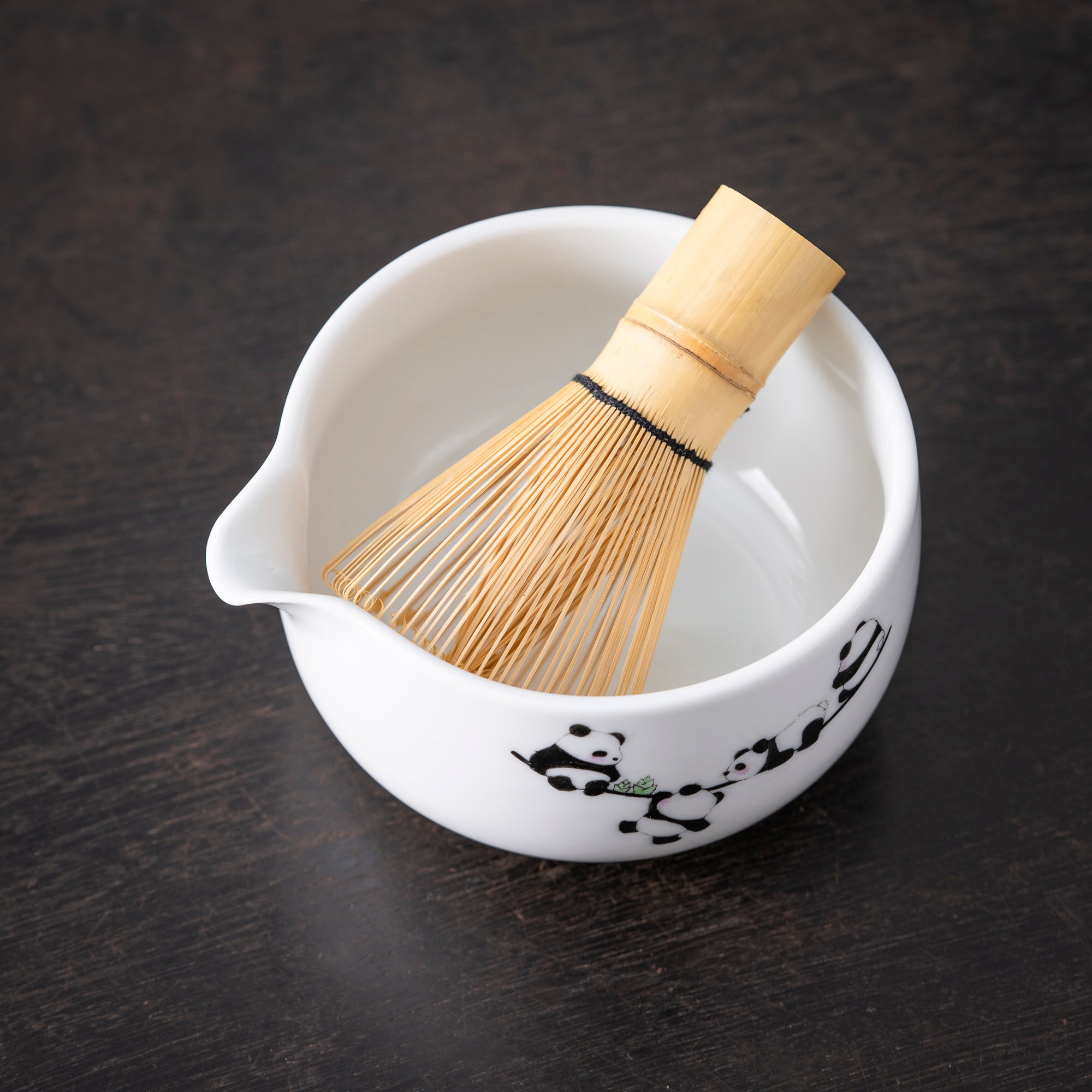 Hand - painted Panda White Matcha Kit