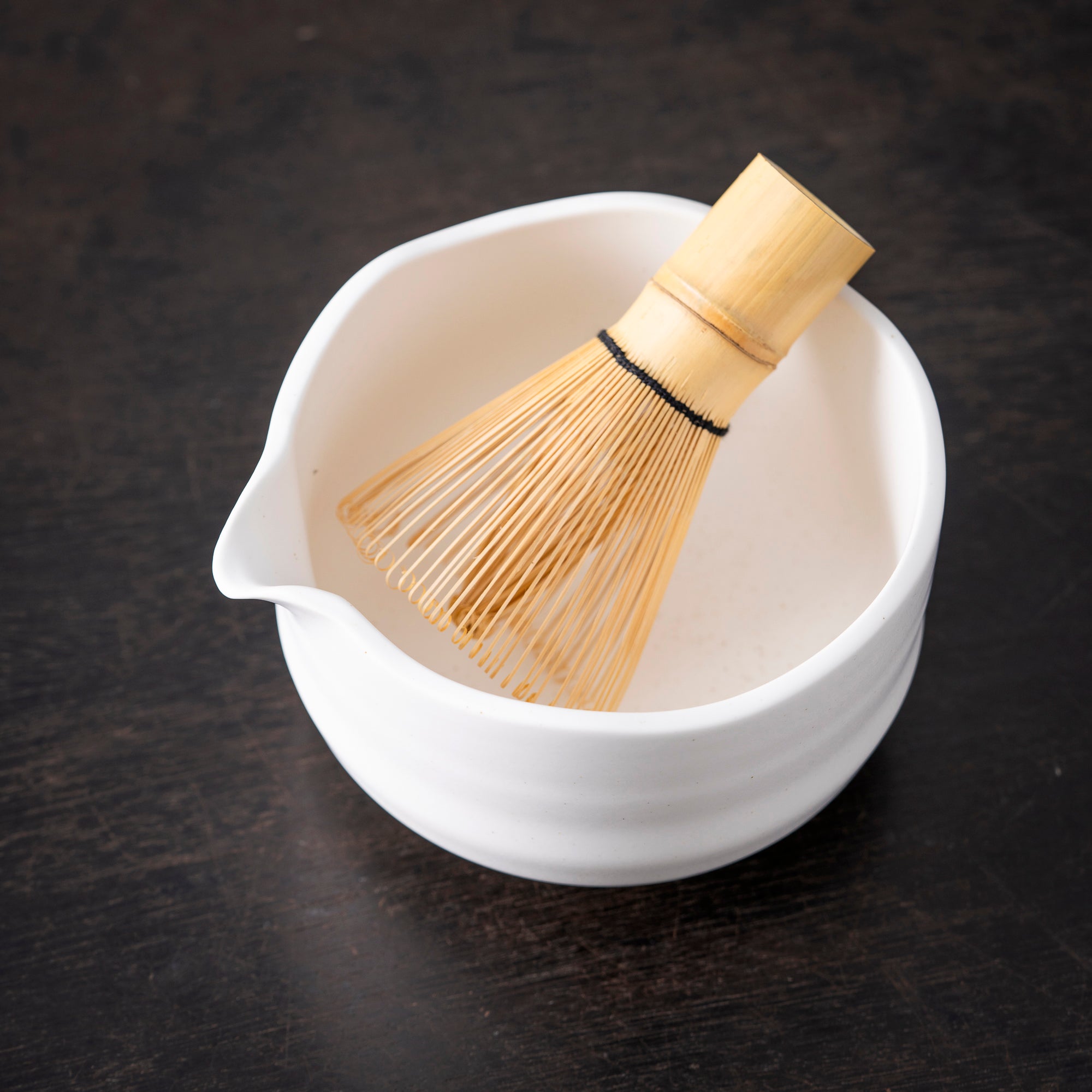 Pure White Ceramic Matcha Whisk Set