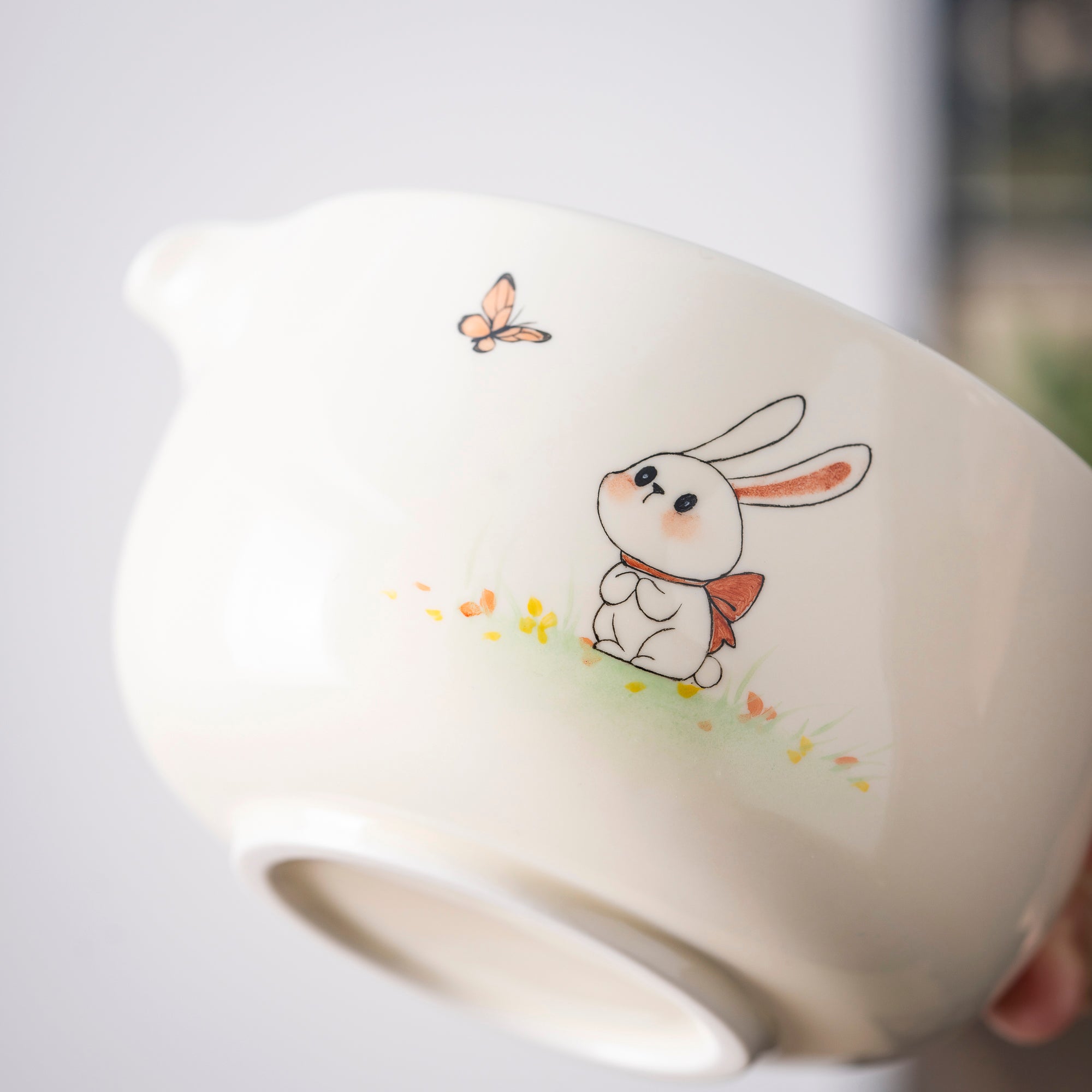 Hand - painted Bunny & Butterfly Matcha Kit