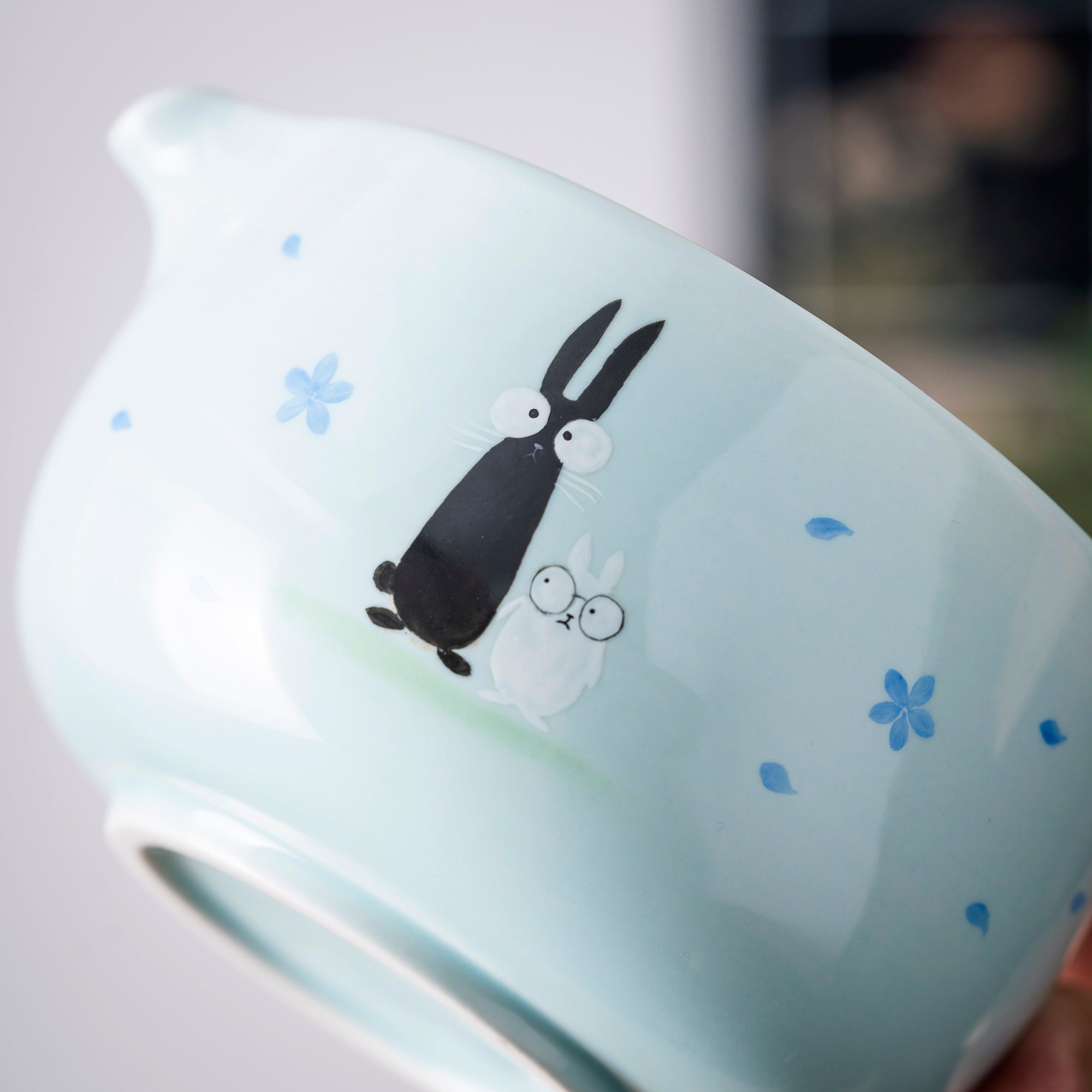 Hand - drawn Bunny & Flower Matcha Set