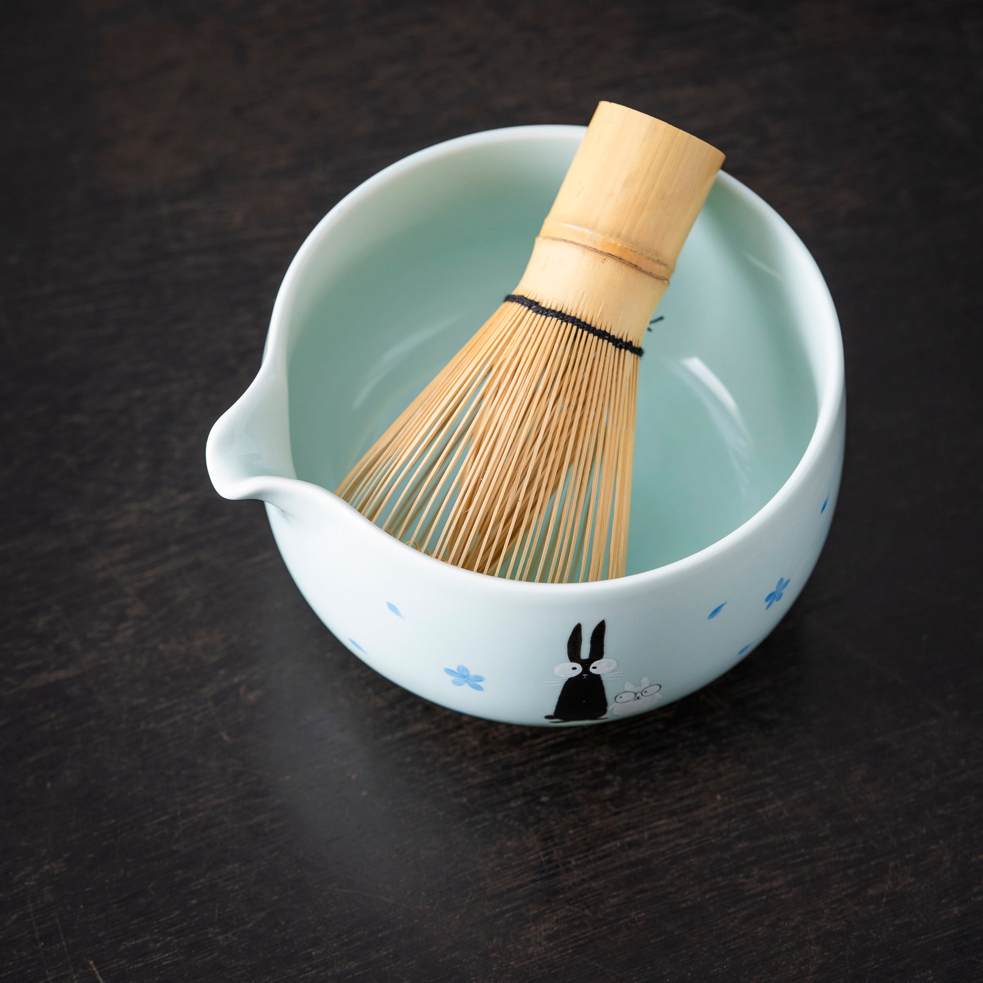 Hand - drawn Bunny & Flower Matcha Set