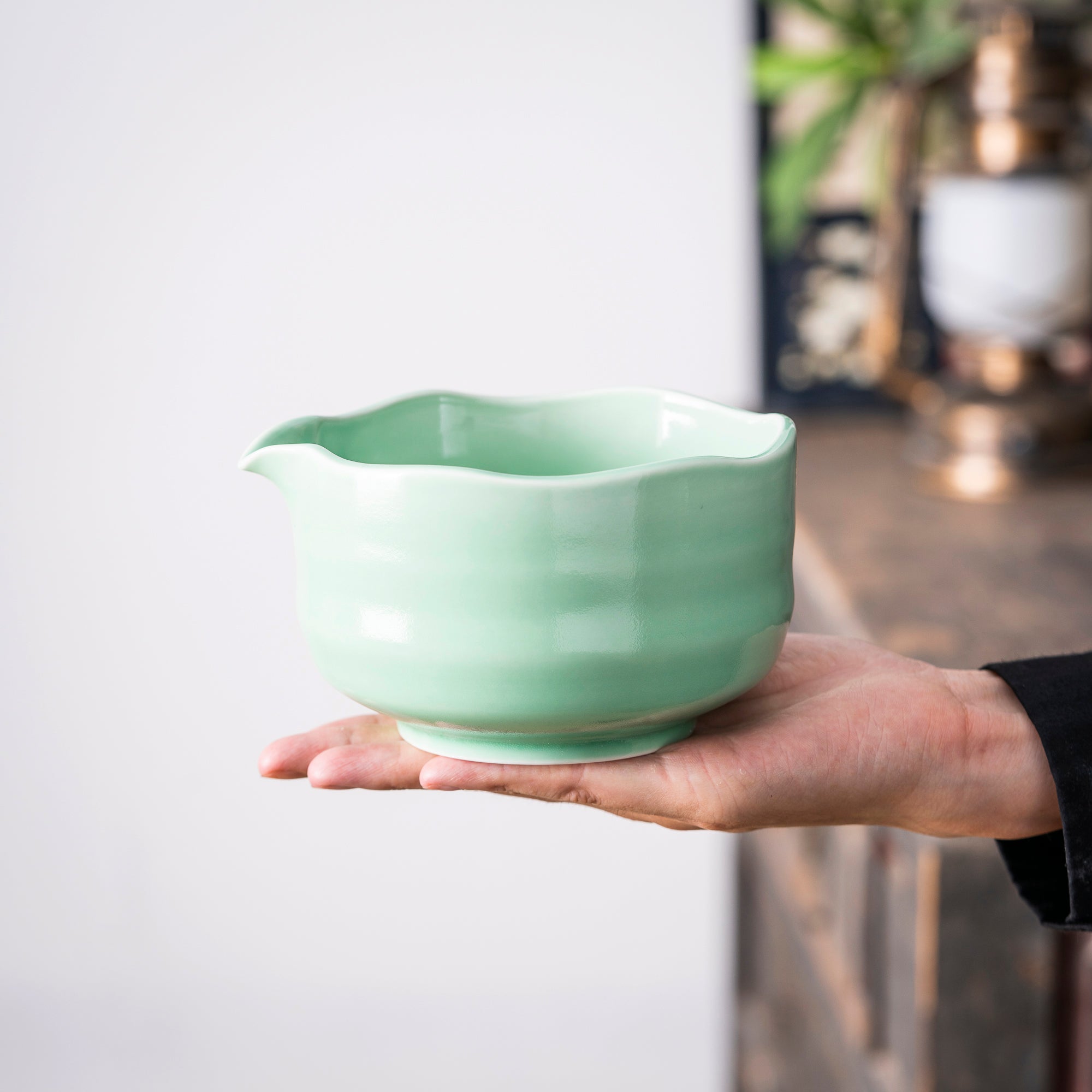 Minimalist Light Green Celadon Matcha Kit