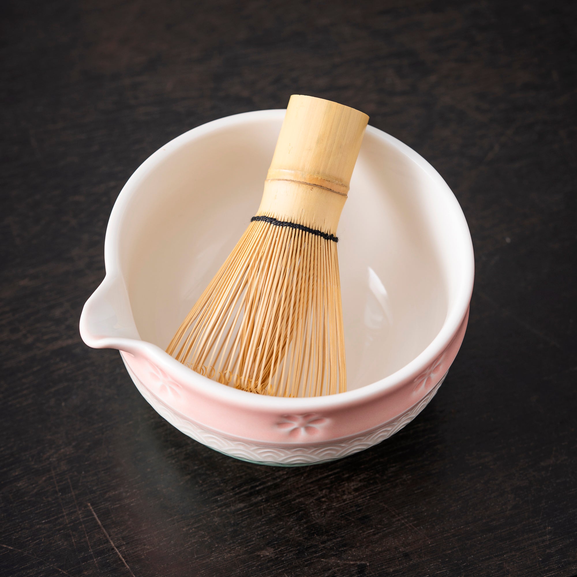 Artistic Gradient Sakura - Embossed Matcha Set
