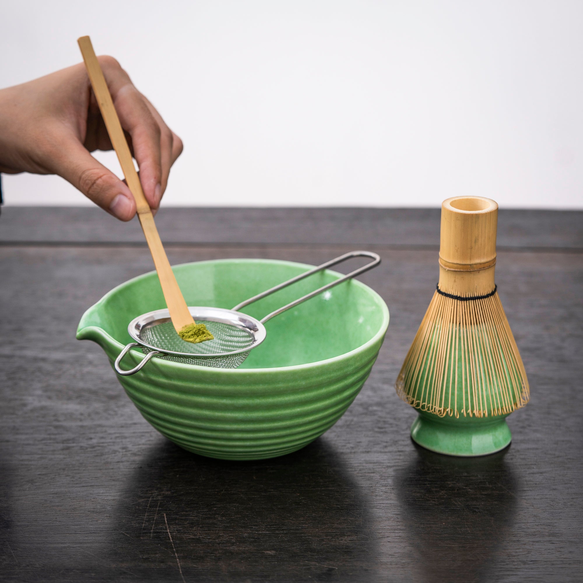 Ribbed Green Matcha Kit