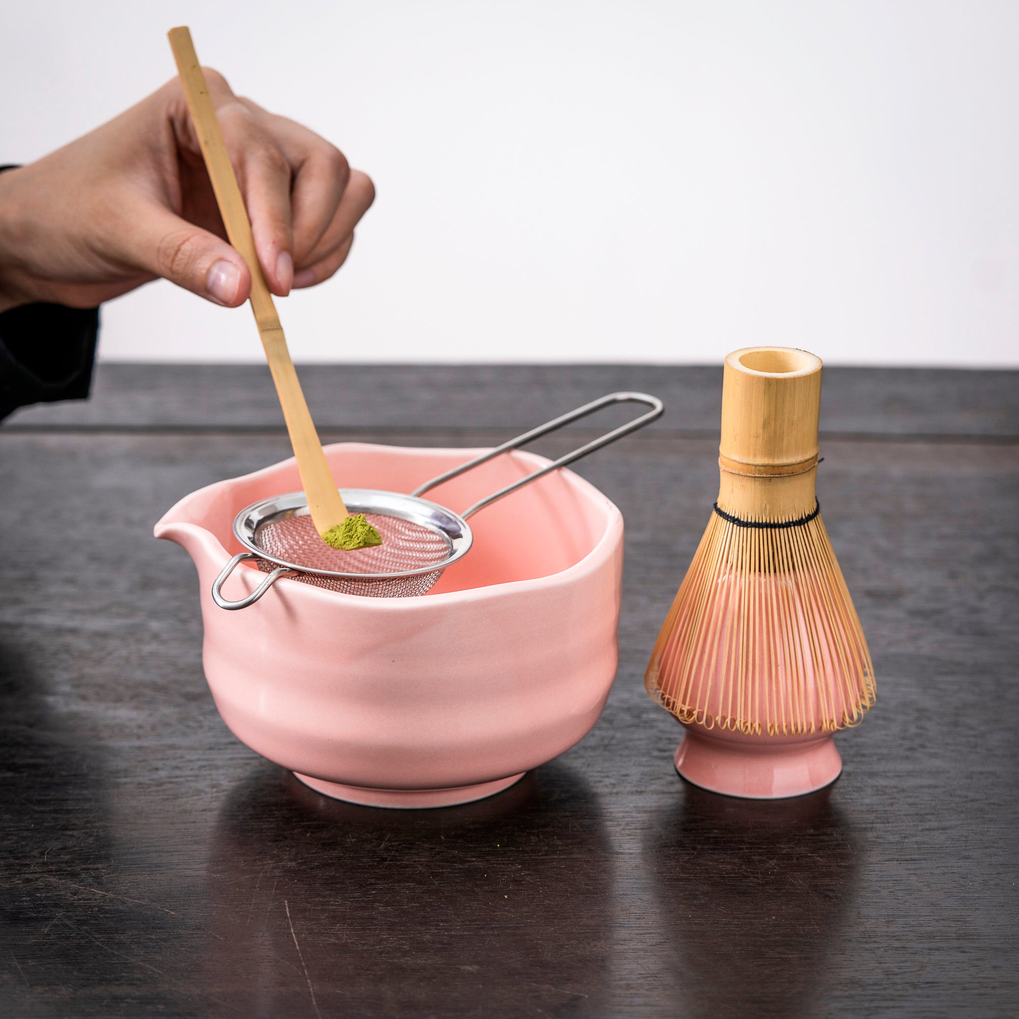 Elegant Blush Pink Matcha Kit