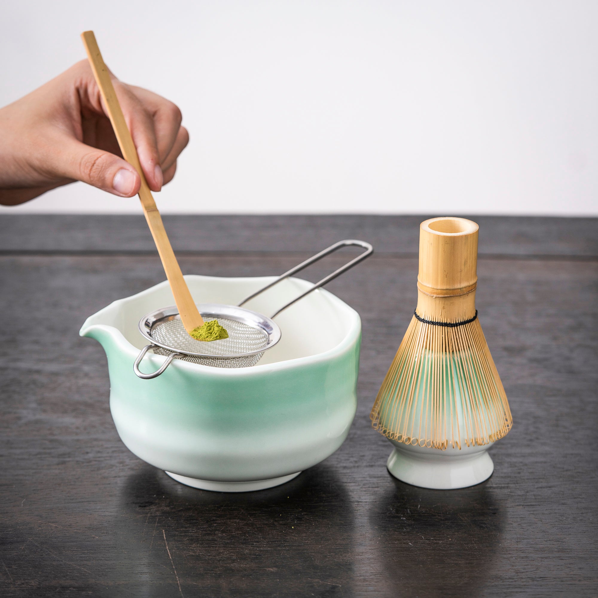 Gradient Green Matcha Set
