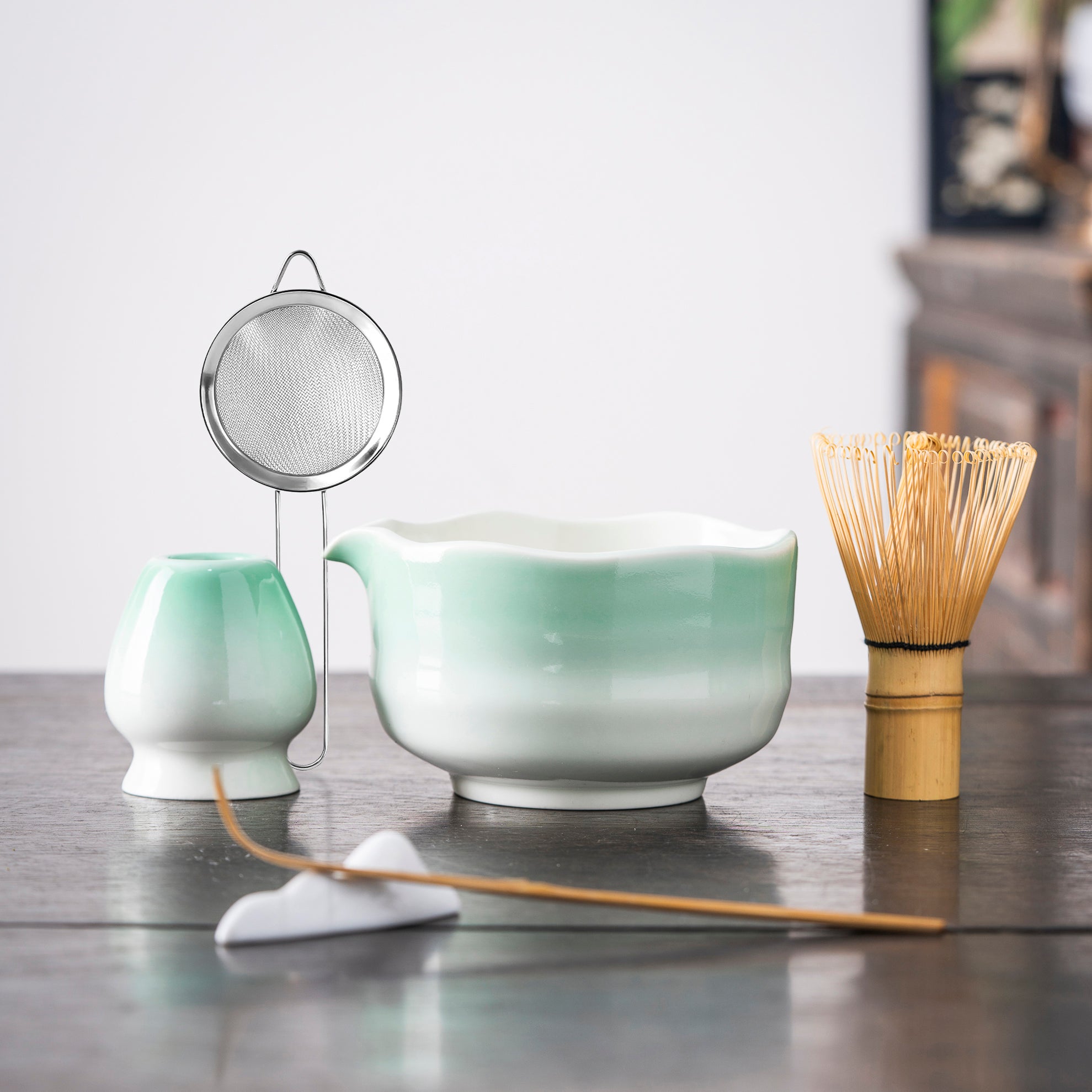 Gradient Green Matcha Set