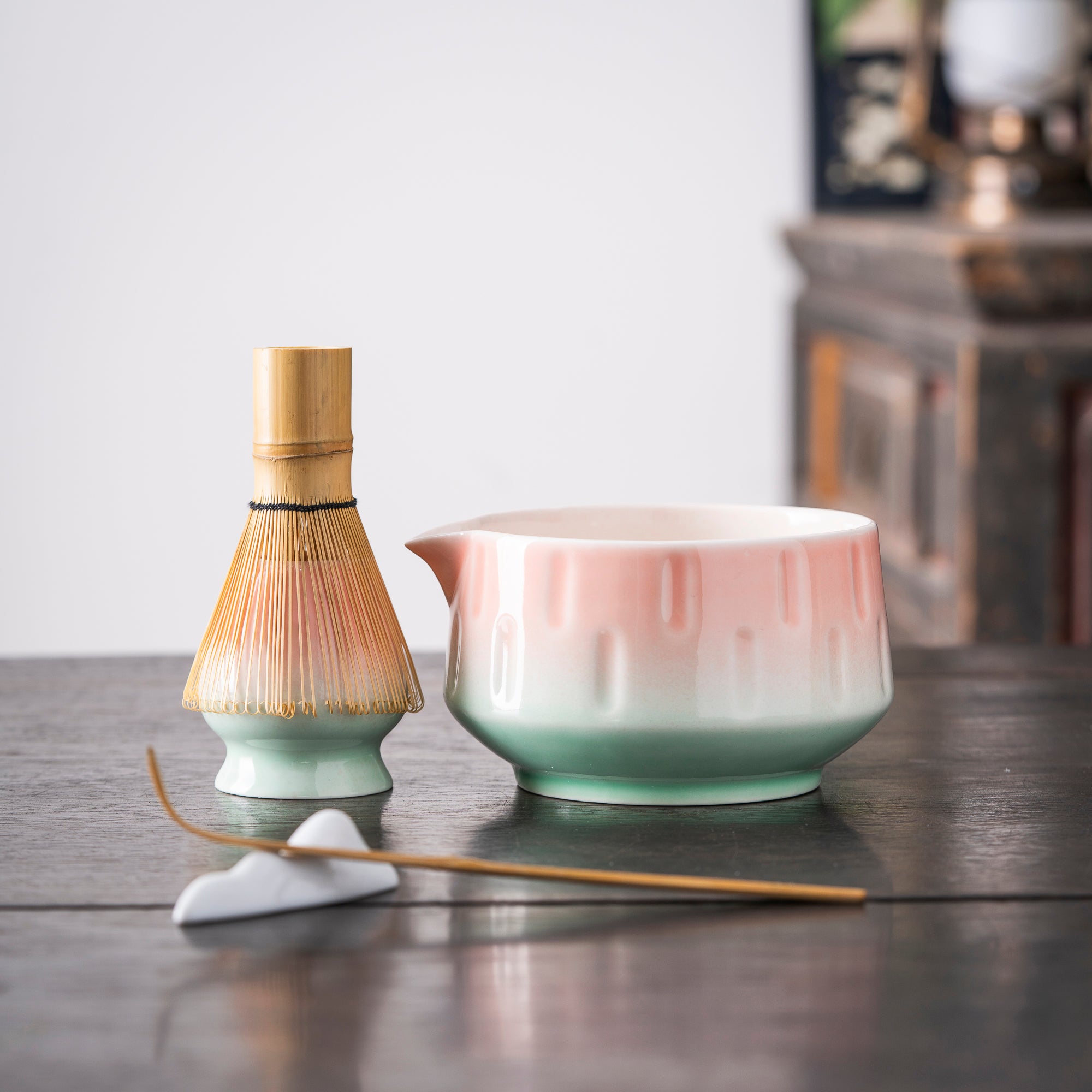 Gradient Pink - Green Minimalist Matcha Kit