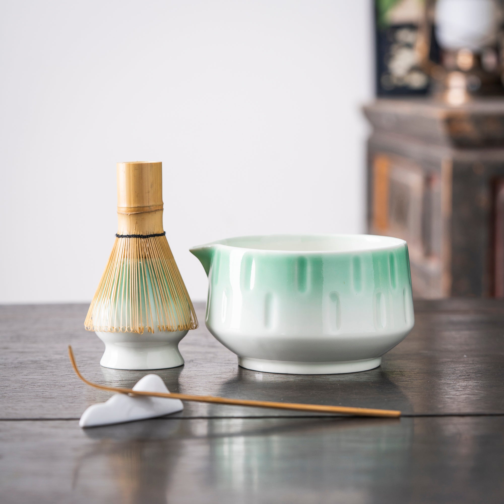 Textured Ombre Green Matcha Kit