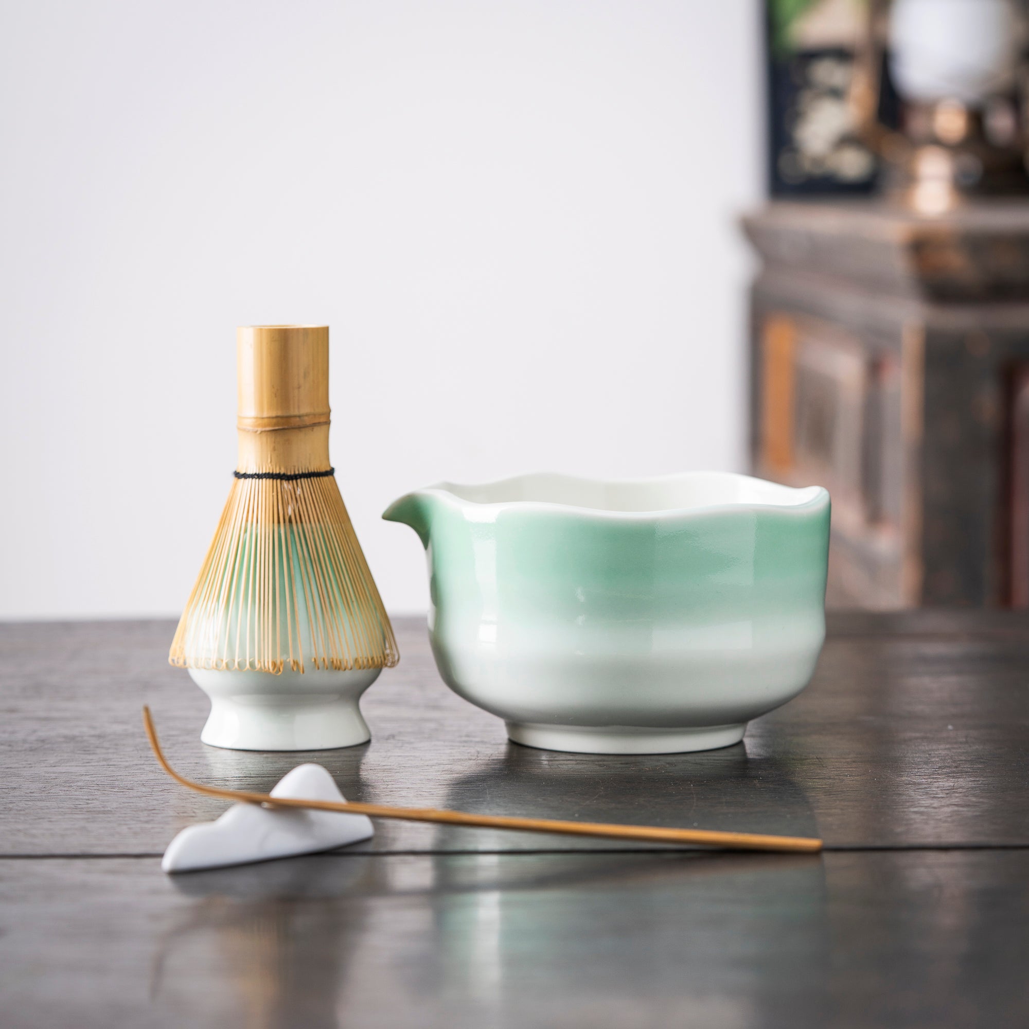 Gradient Green Matcha Set