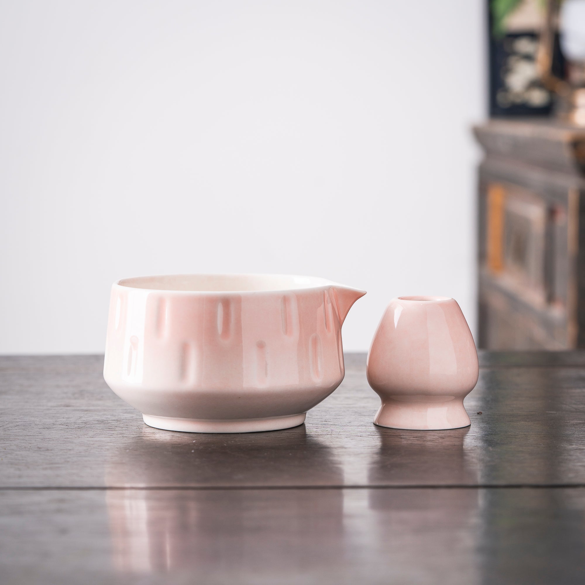 Minimalist Pink Matcha Set