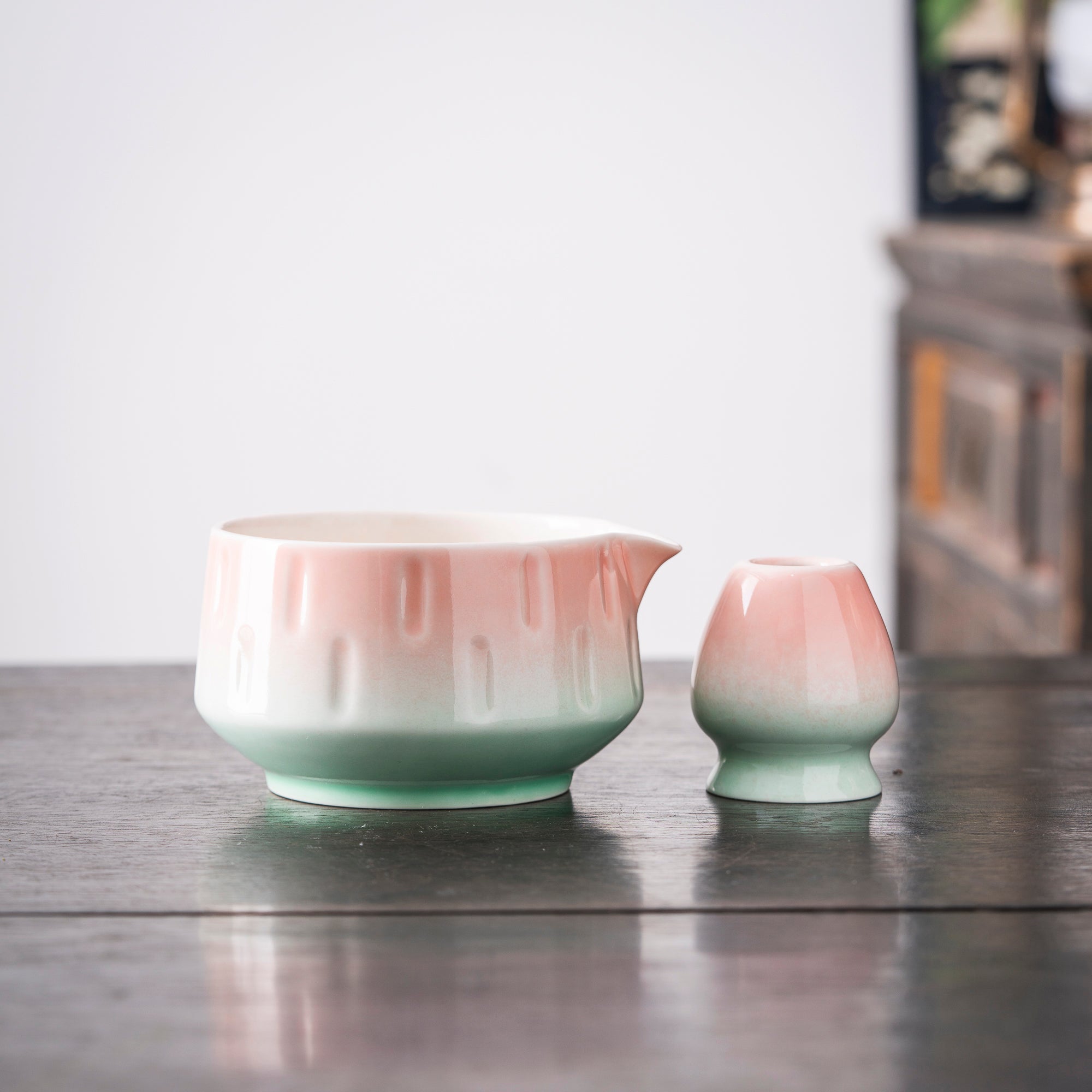 Gradient Pink - Green Minimalist Matcha Kit